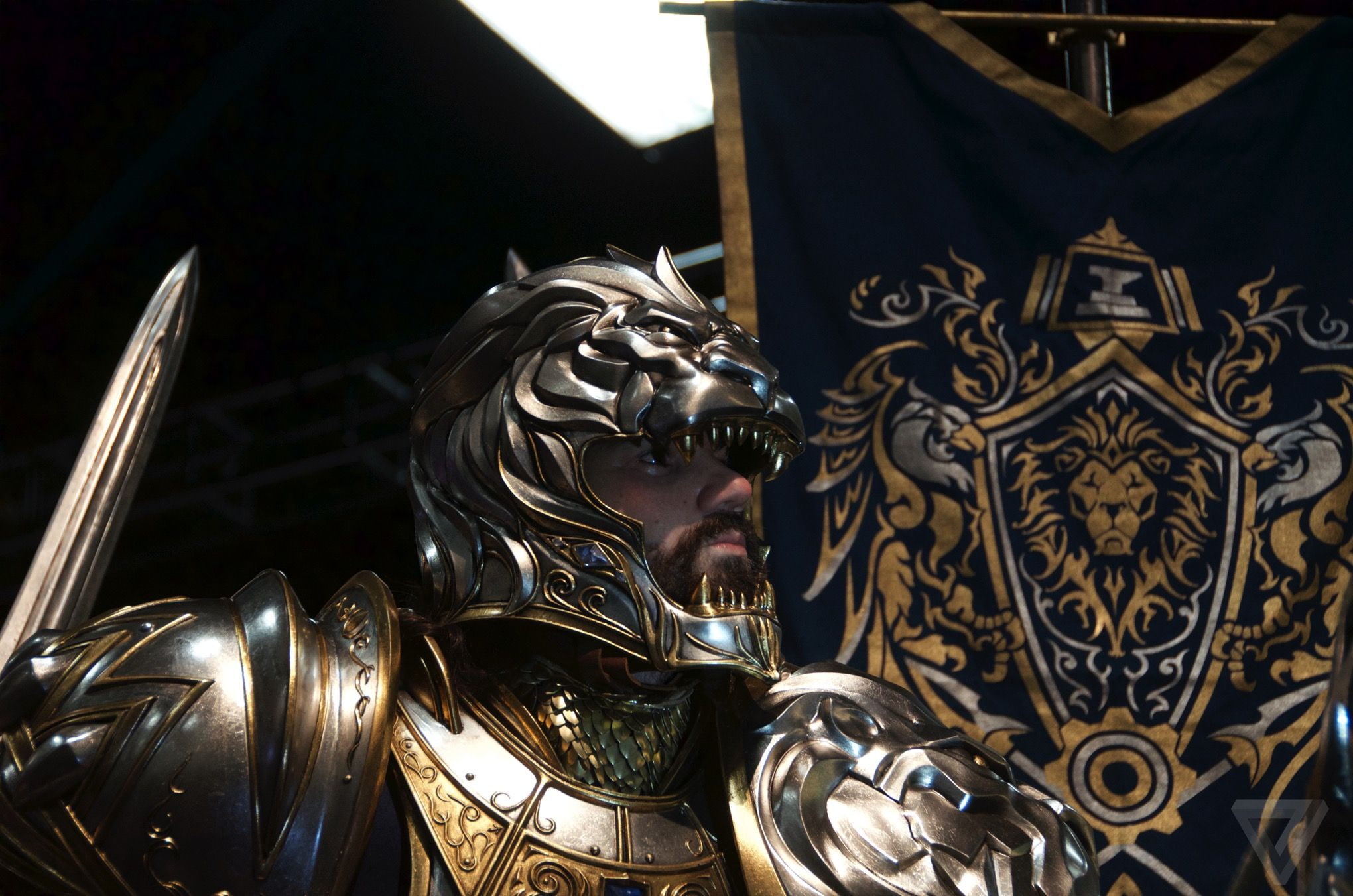 representation, ornate, 1080P, movie, alliance, close-up, architecture, statue, craft, sculpture, low angle view, gold colored, human representation, warcraft, HD Wallpaper
