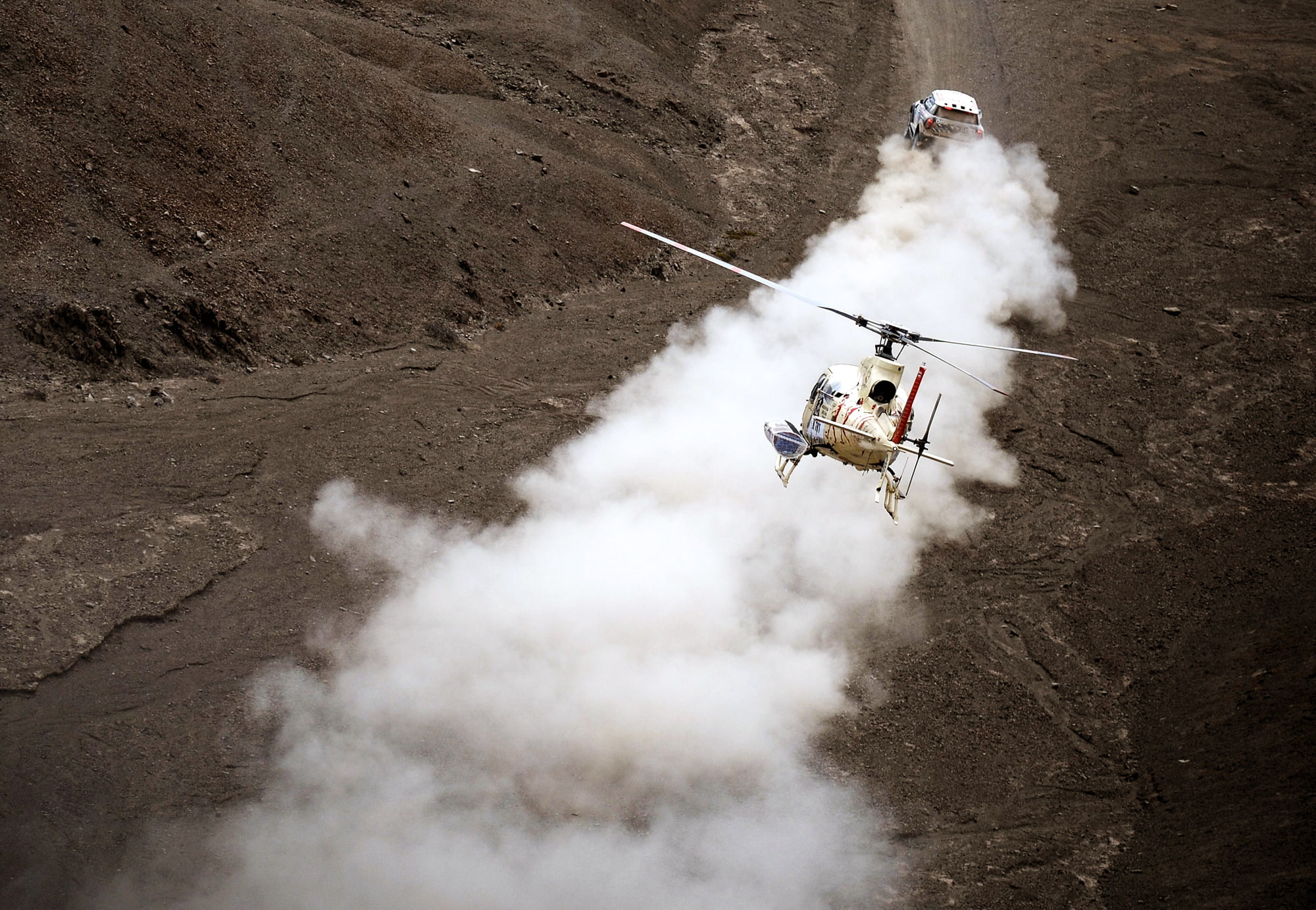 SUV, 1080P, Mini Copper, Dust, X-raid, Mini, Race, Helicopter, Sport, 2014, Dakar, Rally, HD Wallpaper