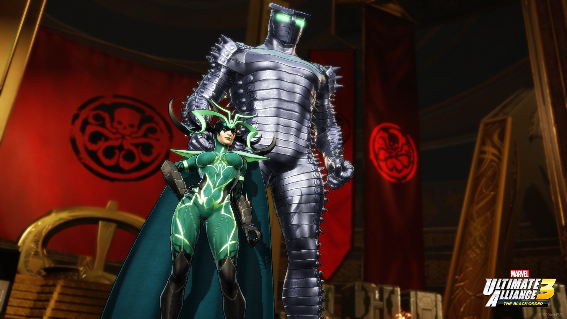 Video Game, Marvel Ultimate Alliance 3: The Black Order, Hela (Marvel Comics), 1080P, Destroyer (Marvel), HD Wallpaper