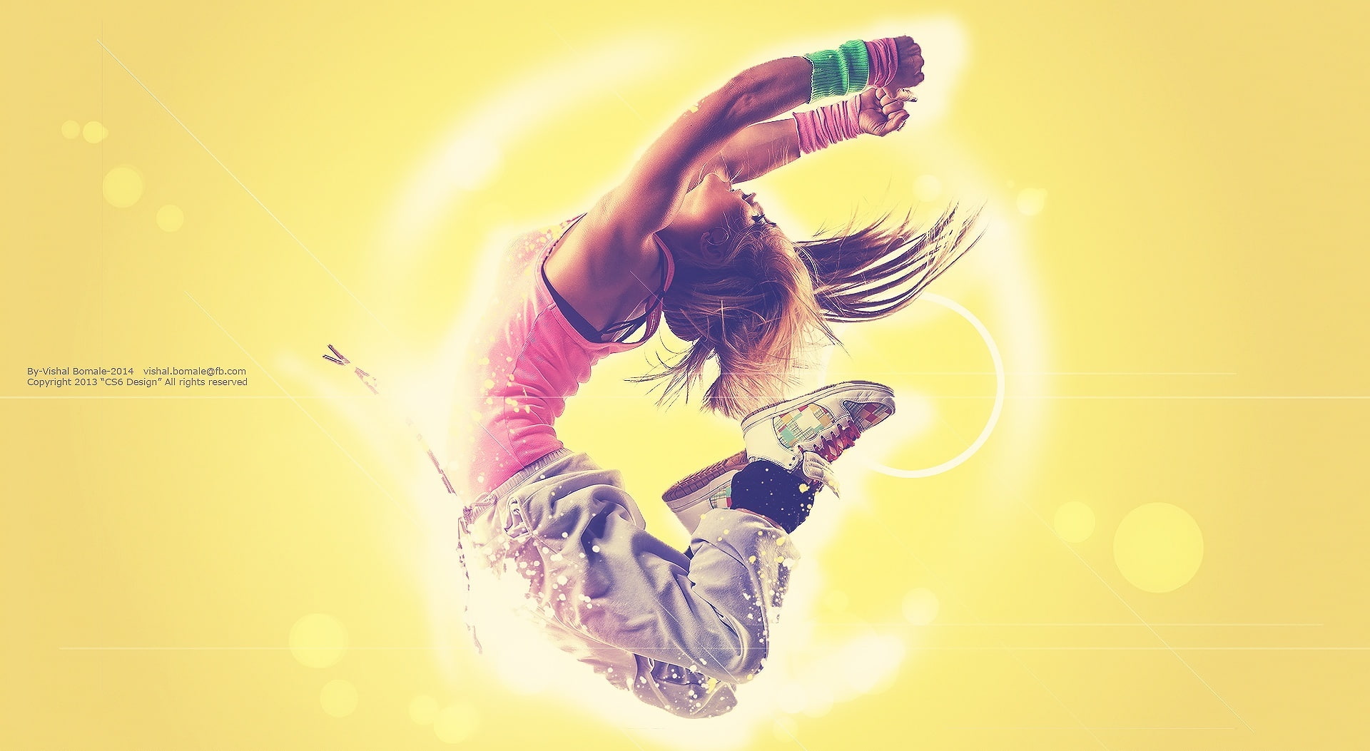 dance, hip hop girls, can, long hair, arms raised, buddy, hair, hairstyle, abcd, wall - building feature, indoors, Music, casual clothing, yellow, motion, HD Wallpaper