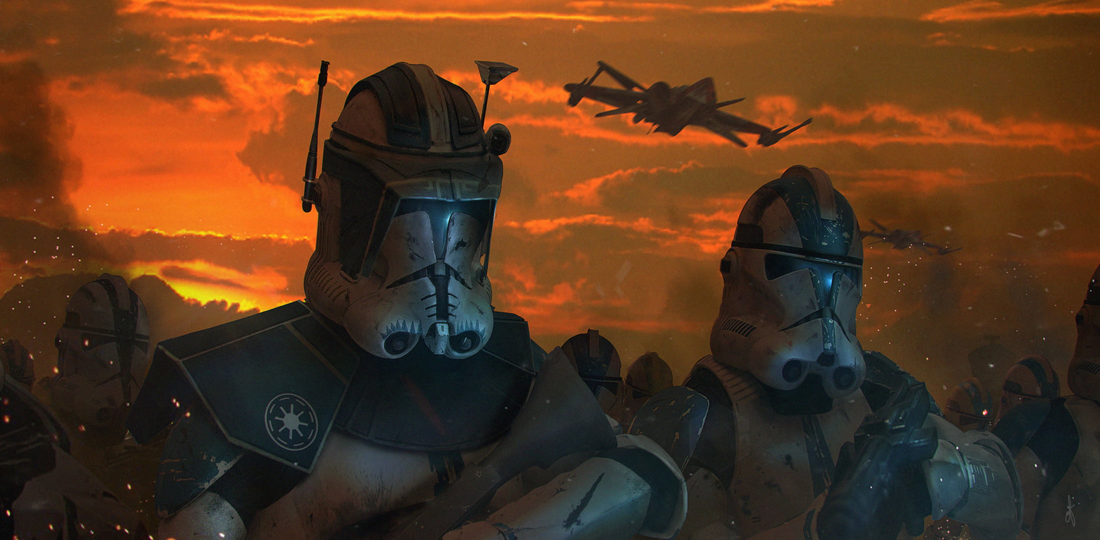 1080P, ARC-170 Starfighter, Star Wars, Clone Trooper, HD Wallpaper