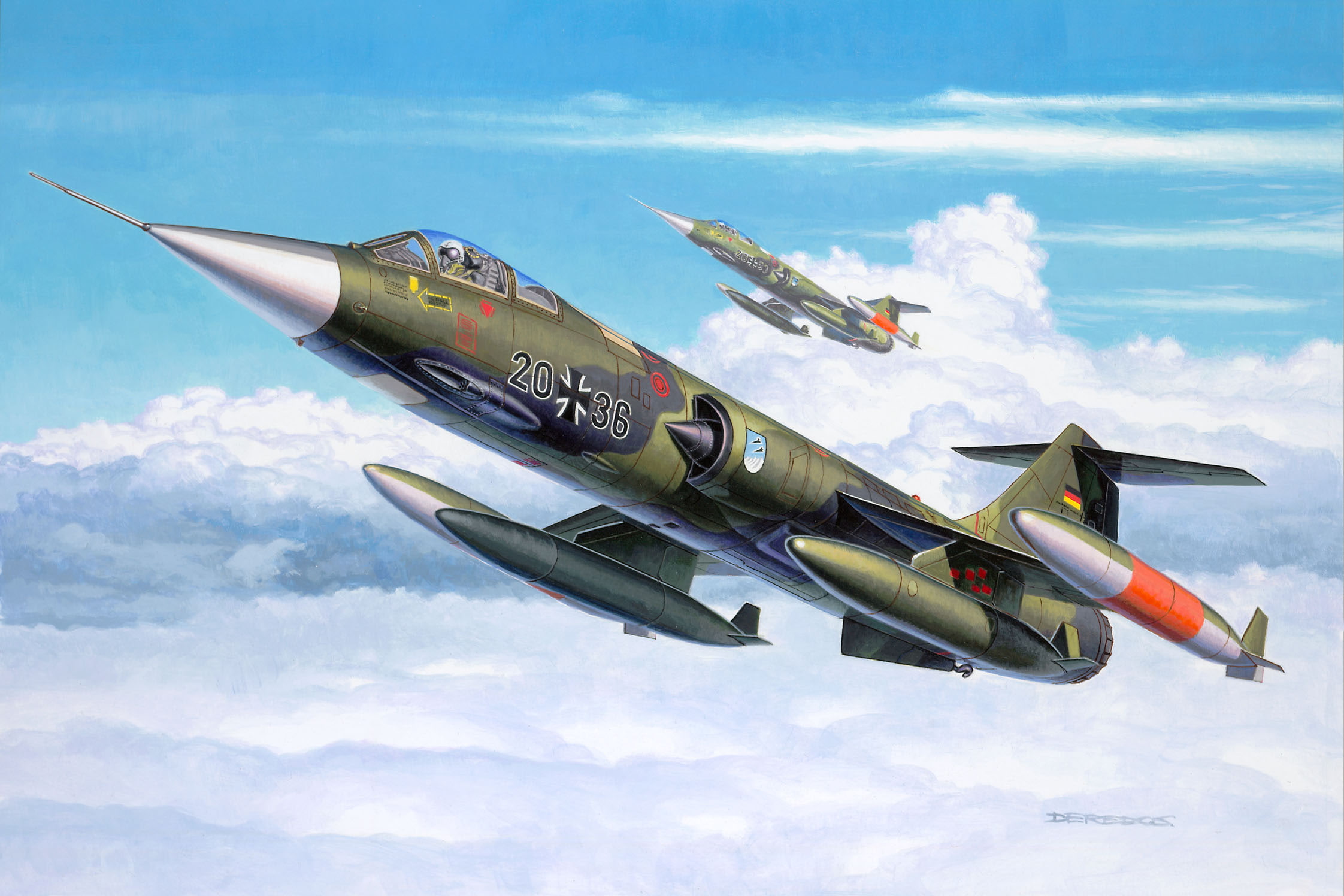 Jet Fighters, Lockheed F-104 Starfighter, 1080P, HD Wallpaper