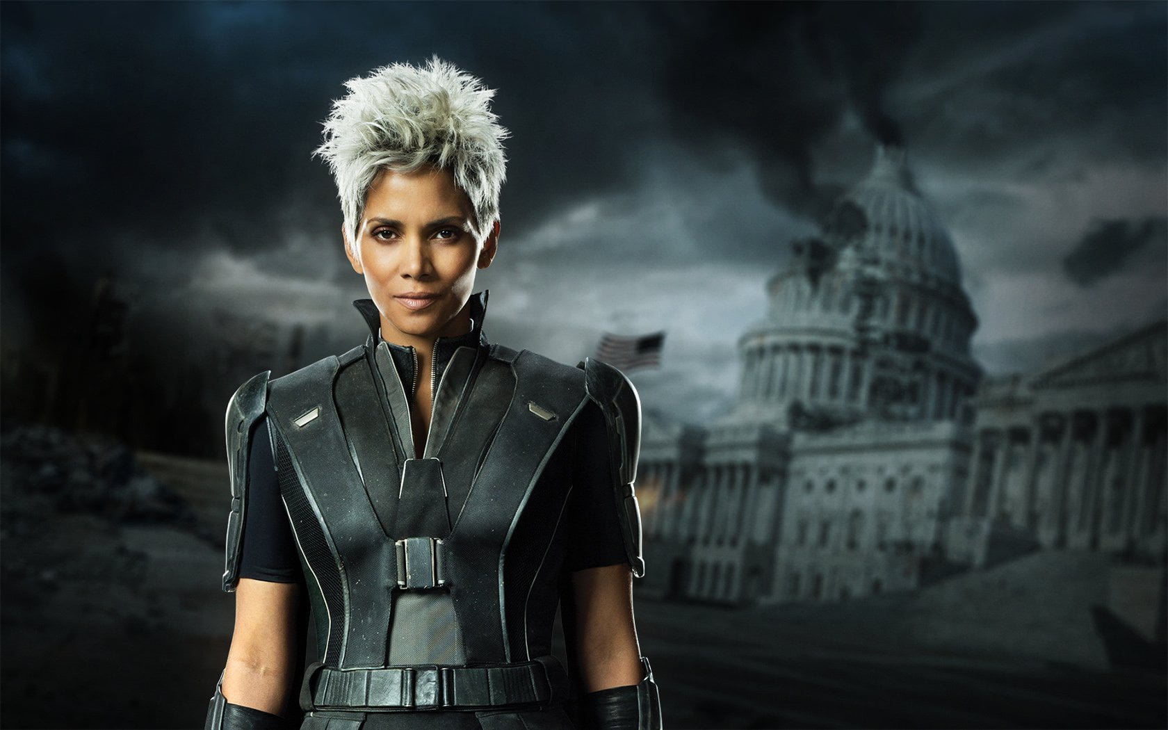 cloud - sky, standing, young women, clothing, sky, women, Storm (Marvel Comics), focus on foreground, beautiful woman, X-Men: Days of Future Past, 720P, HD Wallpaper