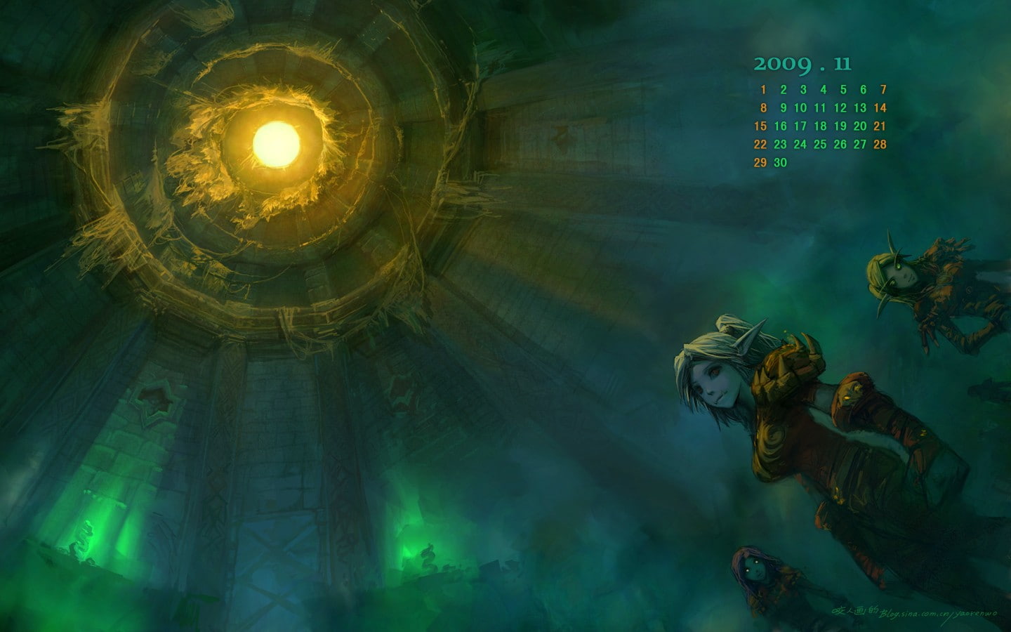 fantasy, ears, warcraft, calendar, video, art, long, yaorenwo, artwork, games, world, 720P, HD Wallpaper