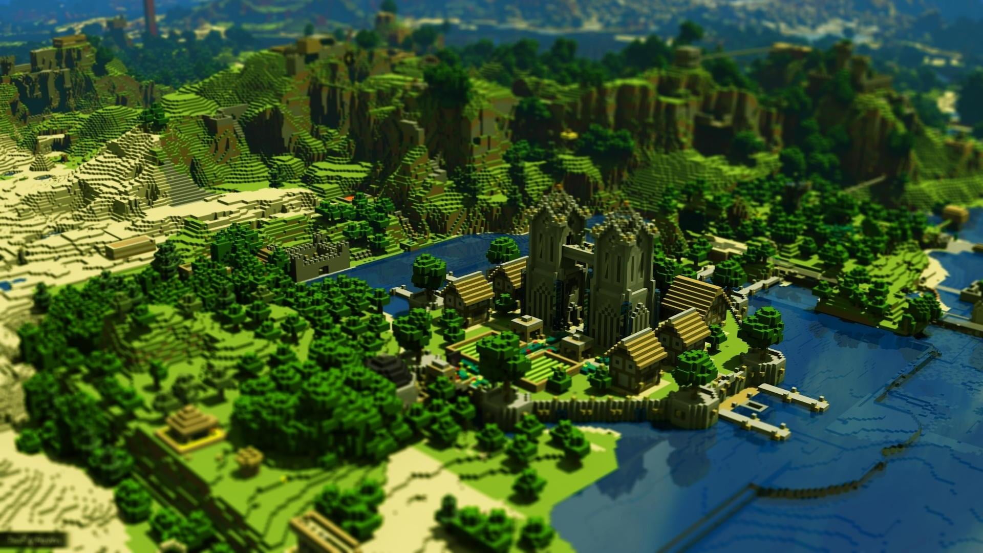 Minecraft, City 17, 1080P, HD Wallpaper