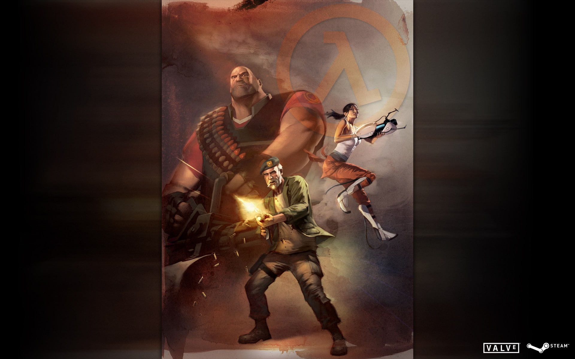 games, corporation, left, half life, 1080P, portal, steam, dead, fortress, team, valve, HD Wallpaper