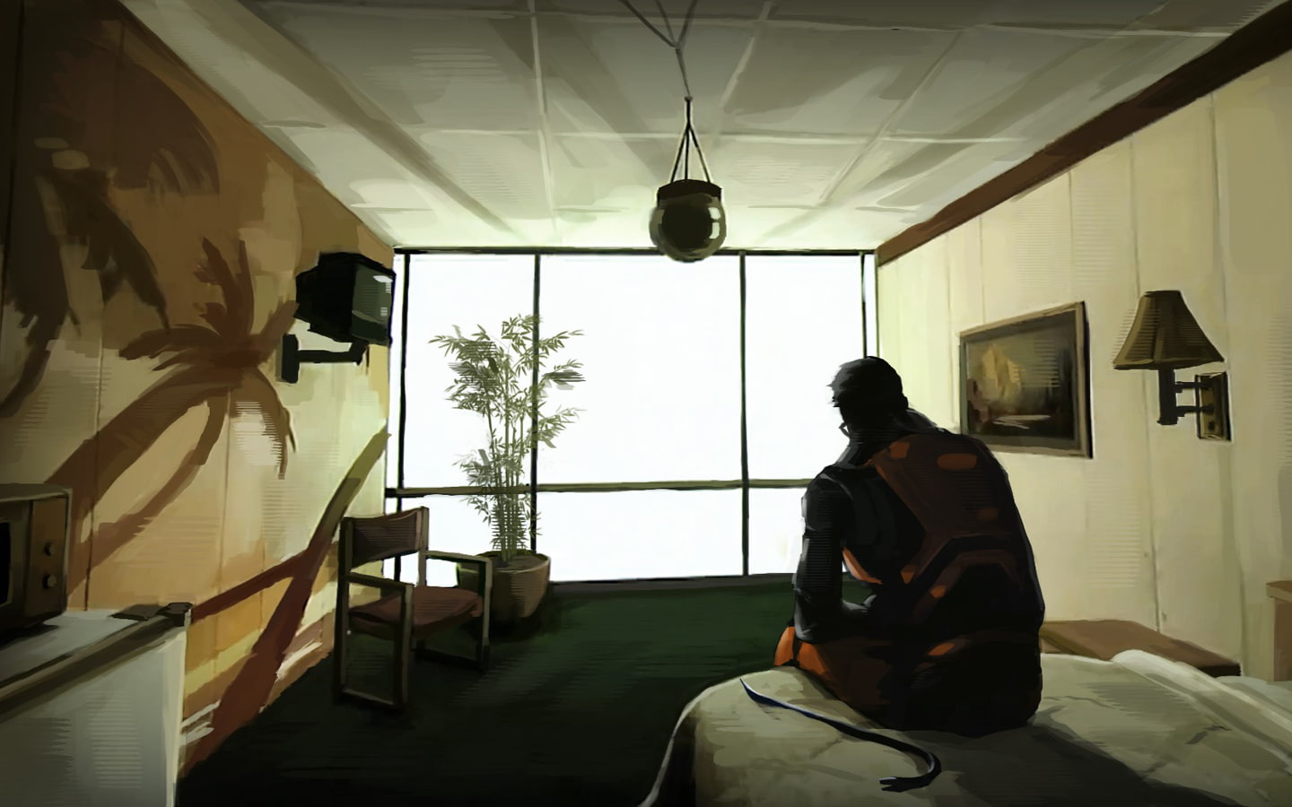 day, Valve, men, one person, real people, built structure, nature, rear view, standing, artwork, lifestyles, Half-Life, ceiling, window, indoors, architecture, HD Wallpaper