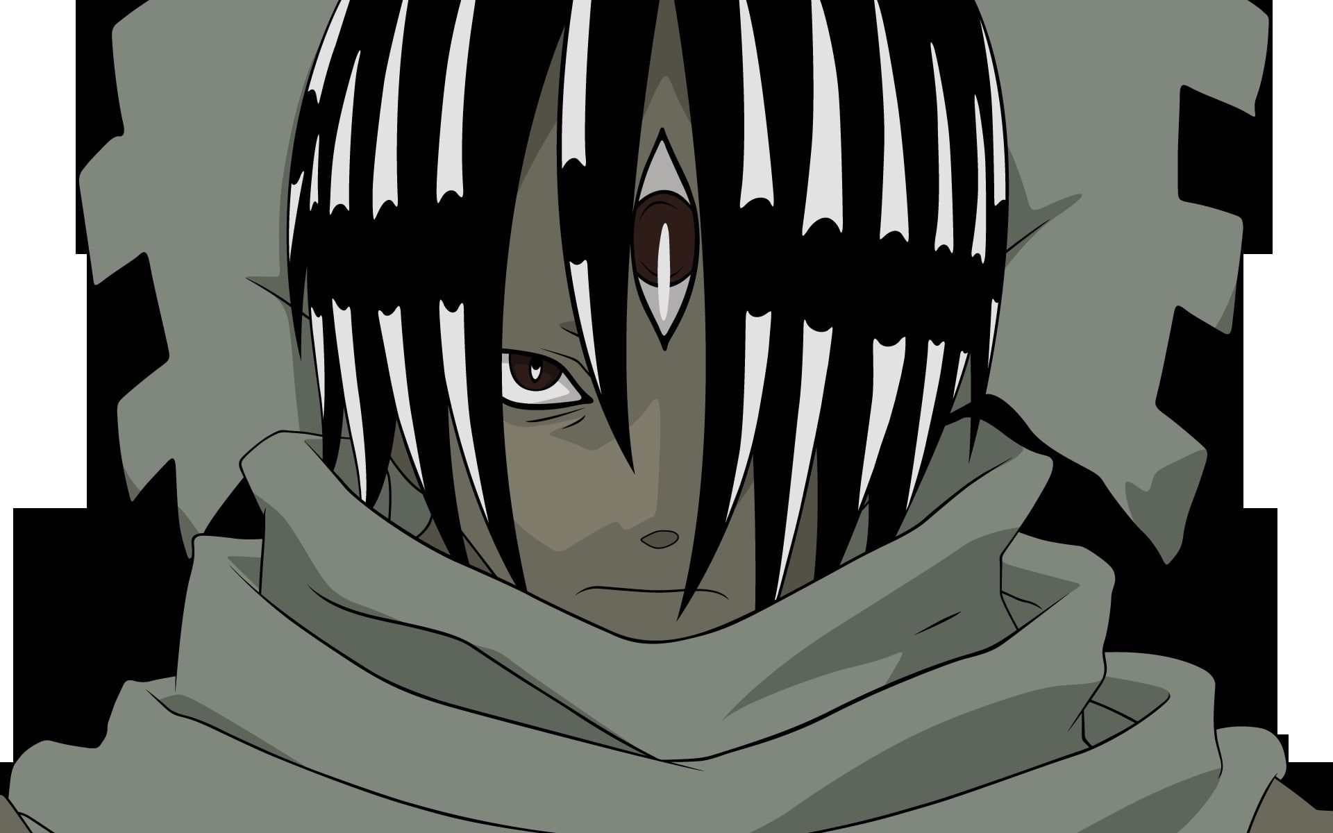 scarf, spooky, silhouette, black background, still life, craft, fear, horror, black Color, anime, creativity, men, male likeness, soul eater, indoors, no people, HD Wallpaper