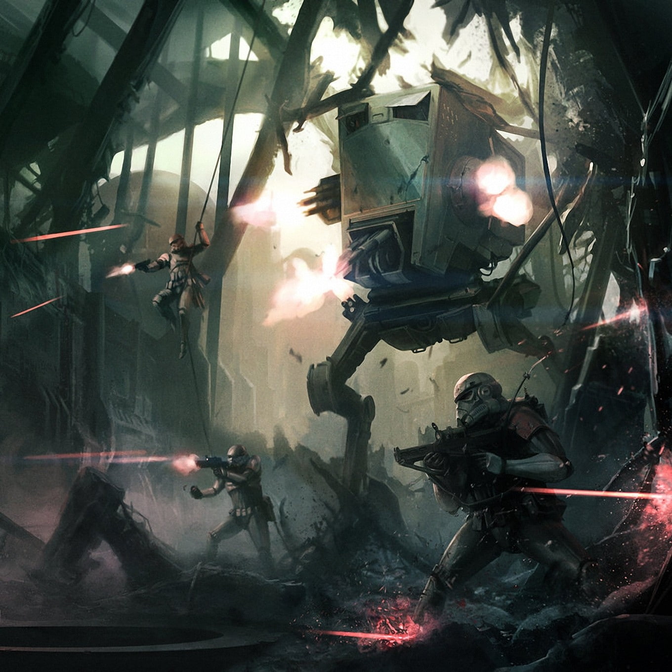 wars, stars, 720P, space, Stormtroopers, star, Star Wars, atat, fantasy, hd, artwork, x, art, Phone HD Wallpaper