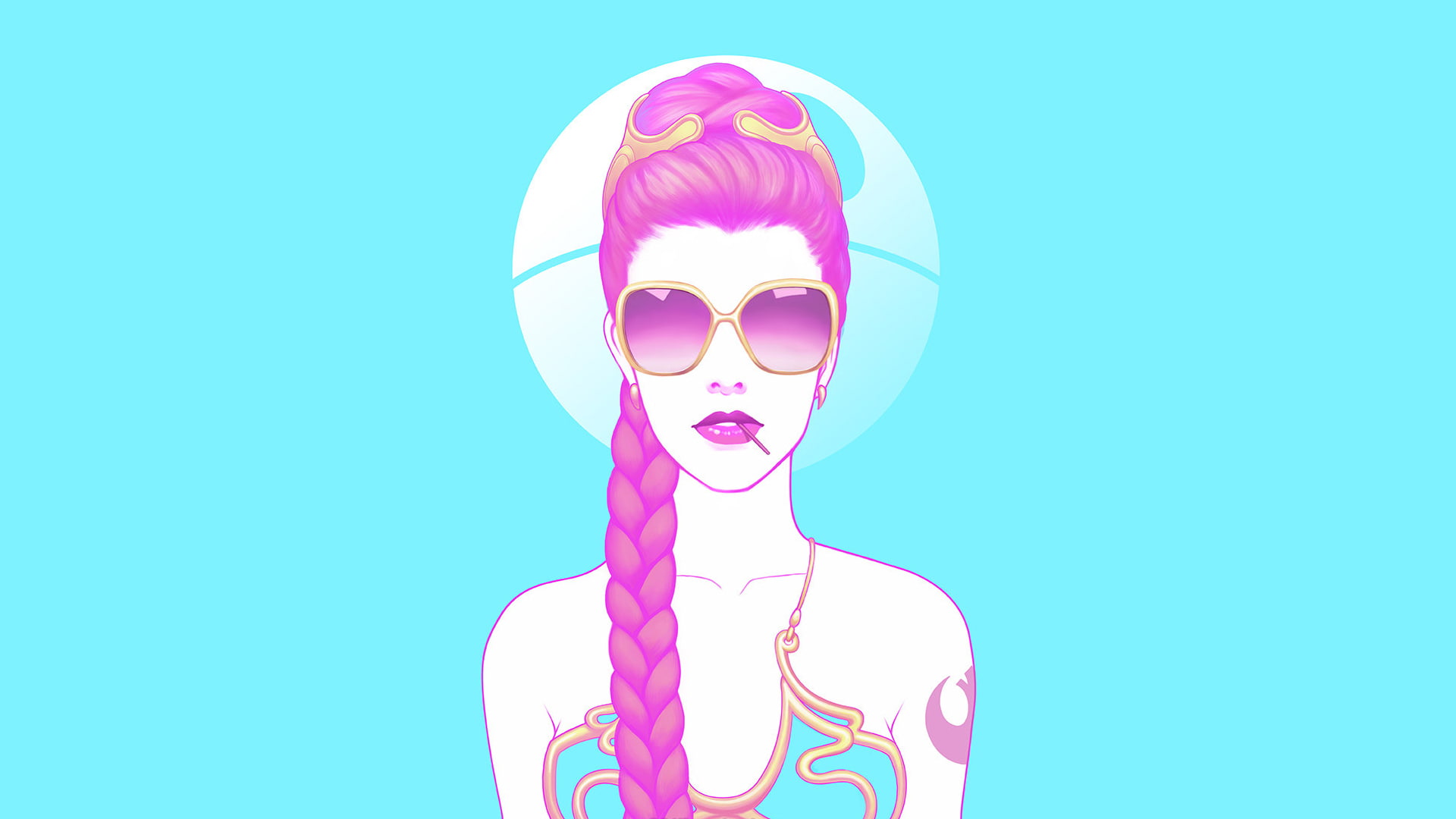 drawing, 1080P, Princess Leia, fan art, Star Wars, HD Wallpaper