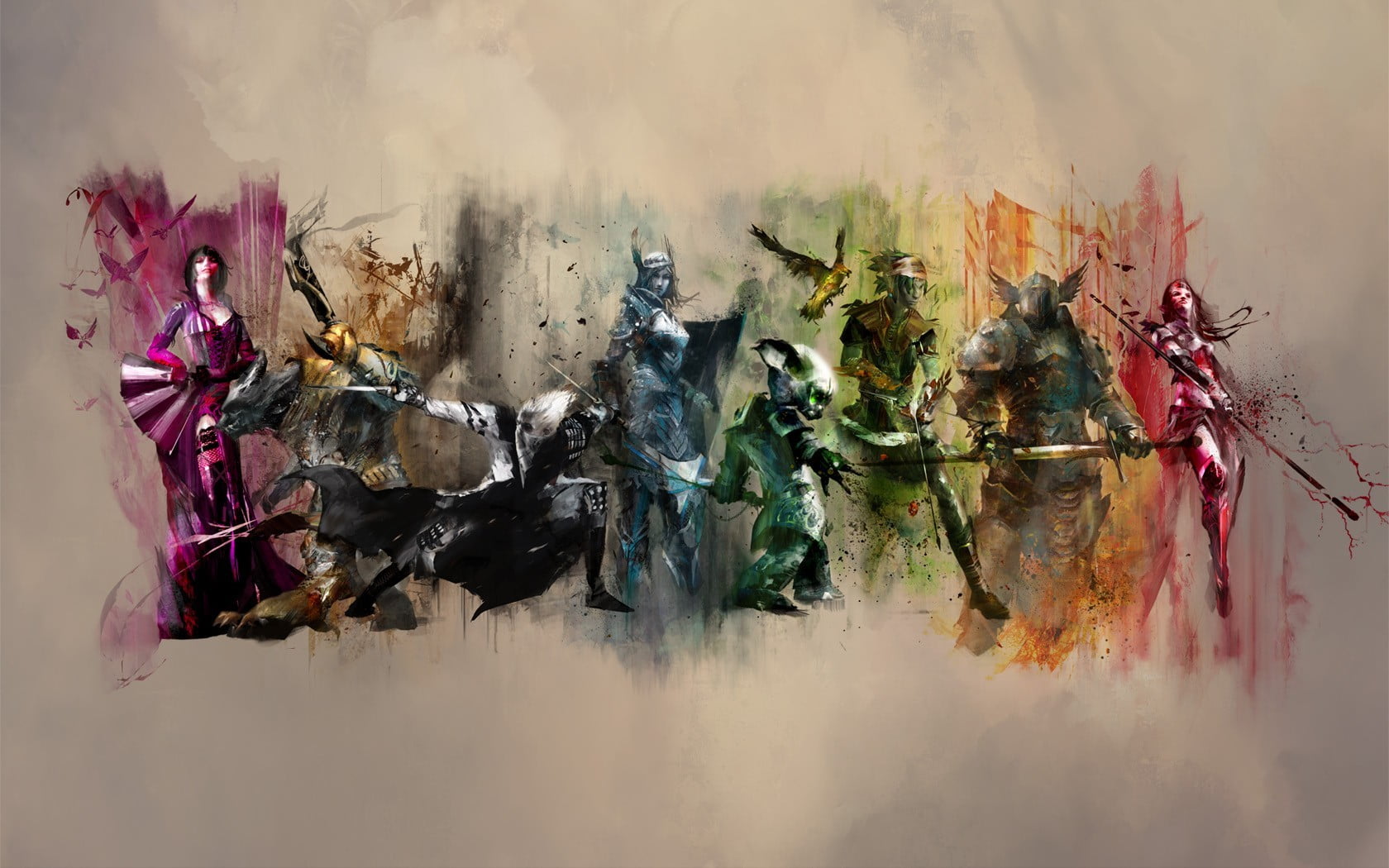 nature, paint, close-up, smoke - physical structure, day, multi colored, characters, art and craft, backgrounds, paper, textured, painting, no people, messy, HD Wallpaper