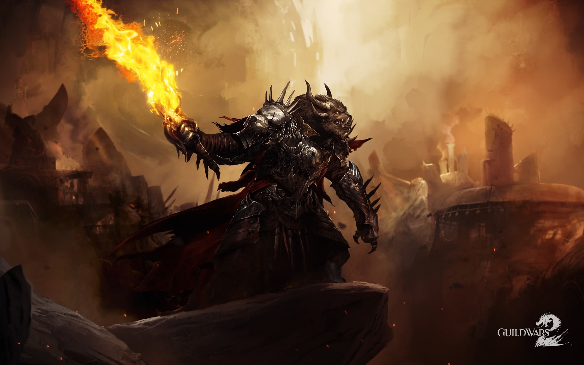computer game, Guild Wars 2, Guild Wars, warrior, 1080P, HD Wallpaper