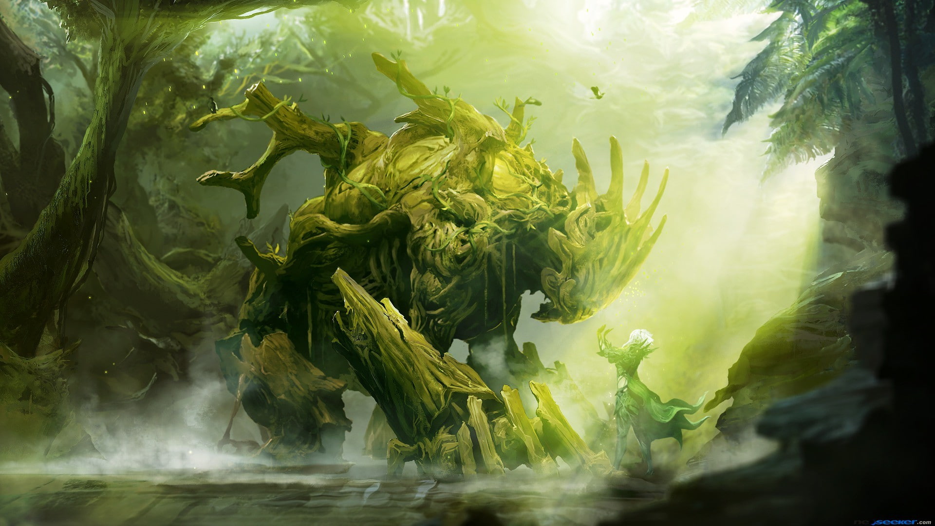 artwork, video games, Sylvari, 1080P, fantasy art, Guild Wars 2, gw2, HD Wallpaper