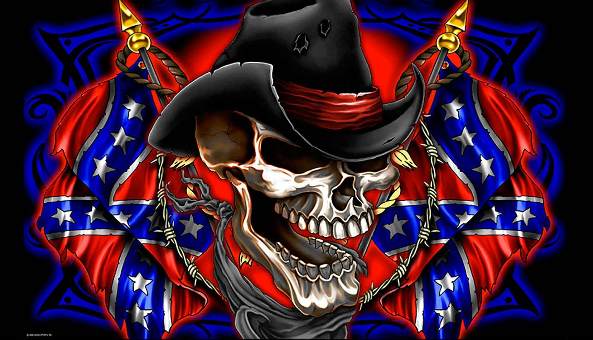 Civil, States, war, confederate, military, Flag, america, united, skull, Dixie, Rebel, USA, Csa, poster, 1080P, HD Wallpaper