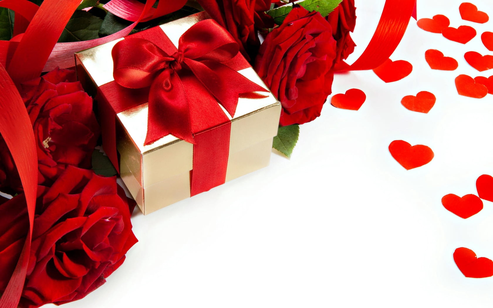ribbon, heart, holiday, close-up, anniversary, no People, day, greeting Card, positive emotion, gold, white, container, copy Space, wedding, heart Shape, HD Wallpaper