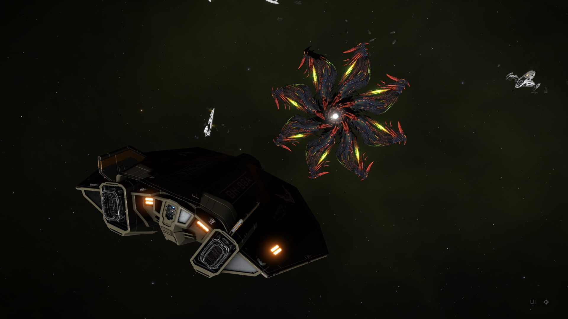 Space Simulator, E:D, spaceship, Elite: Dangerous, space, ASP Explorer, Thargoids, 1080P, HD Wallpaper