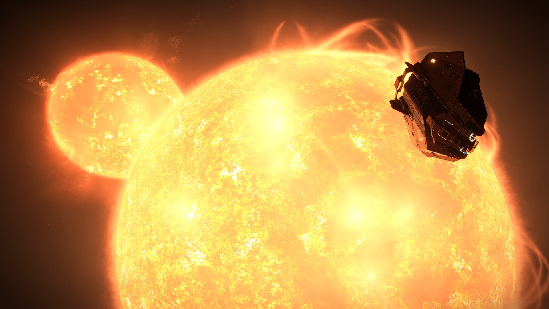 planet, E:D, Elite: Dangerous, space, 1080P, Space Simulator, Binary Starsystem, spaceship, ASP Explorer, stars, HD Wallpaper