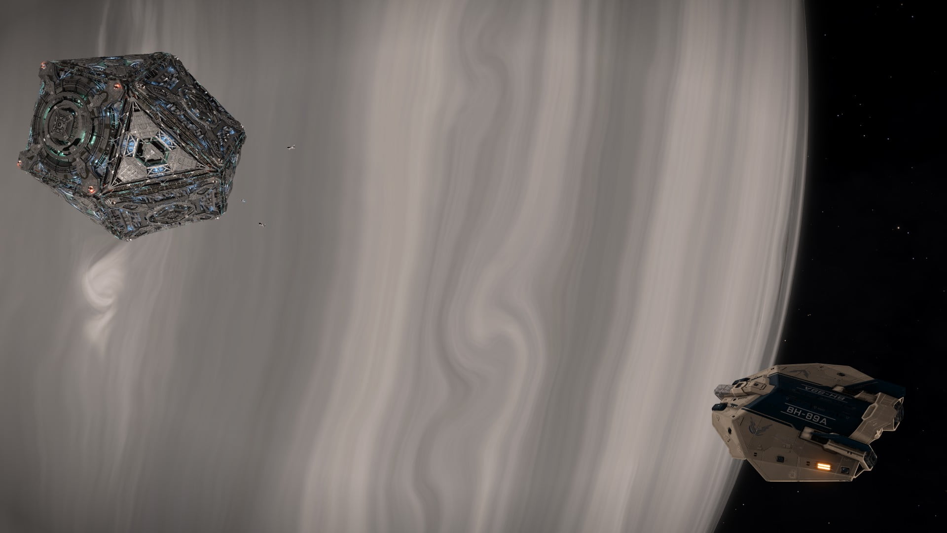 reflection, E:D, animal wildlife, Gas giant, focus on foreground, vertebrate, one animal, animal head, space, nature, Starport, ASP Explorer, animal themes, HD Wallpaper