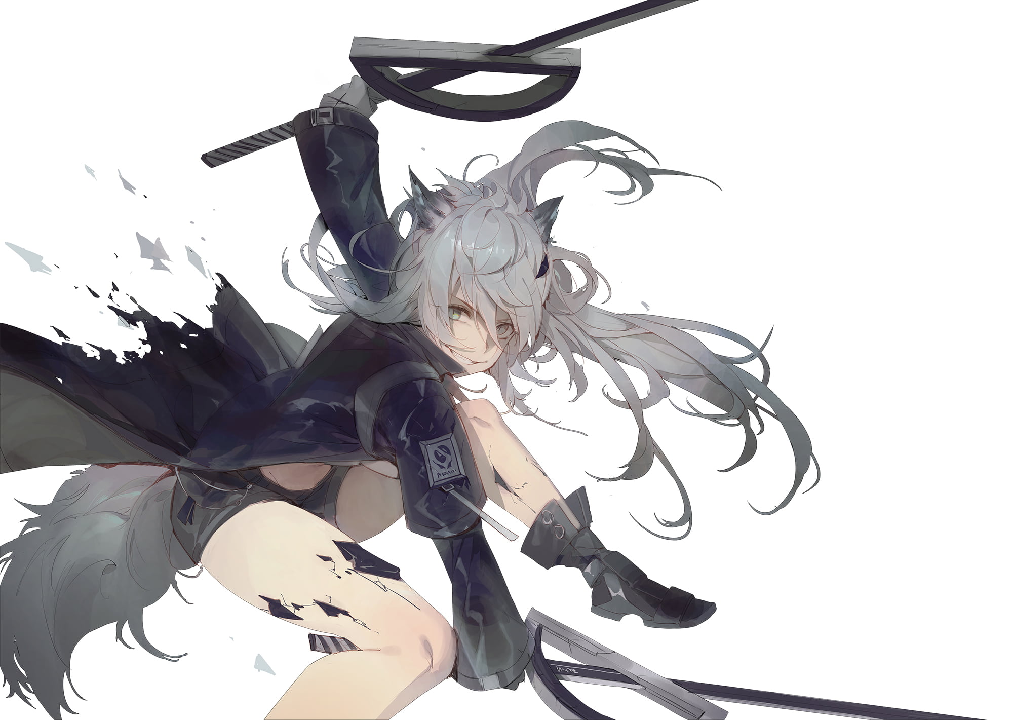 Lappland (Arknights), anime girls, 1080P, Kuroduki, anime, Arknights, HD Wallpaper