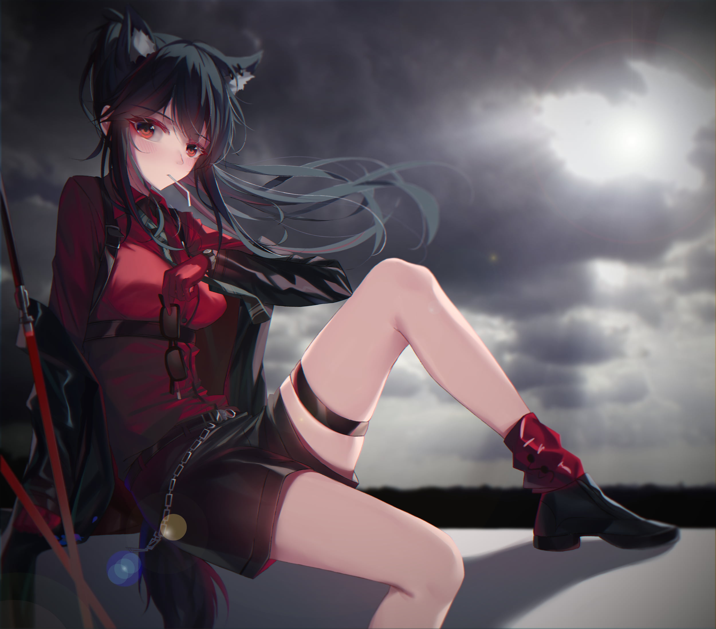 Texas (Arknights), Arknights, 1080P, anime girls, HD Wallpaper
