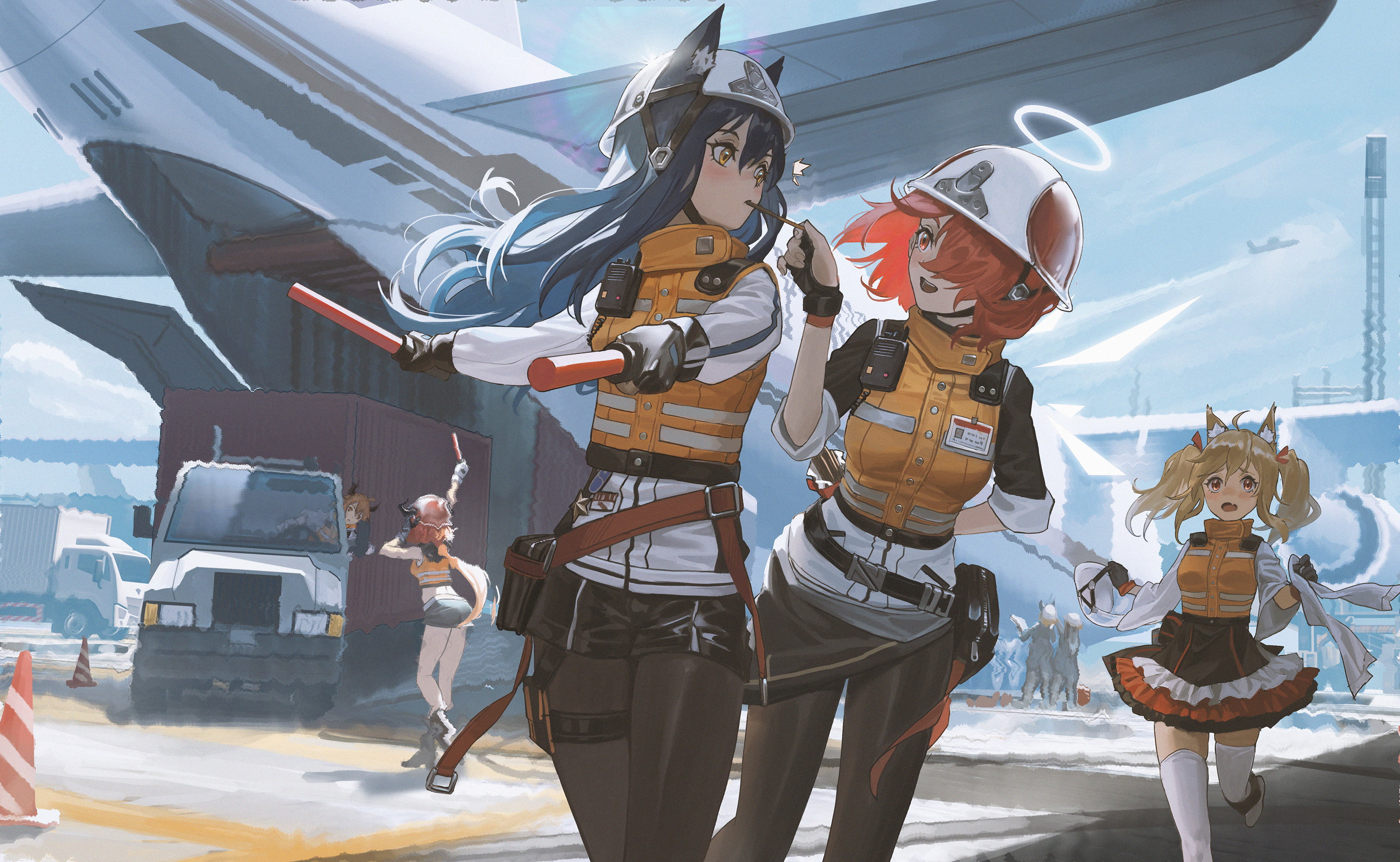 kirino ttk, Arknights, Texas (Arknights), anime, 2K, anime girls, HD Wallpaper