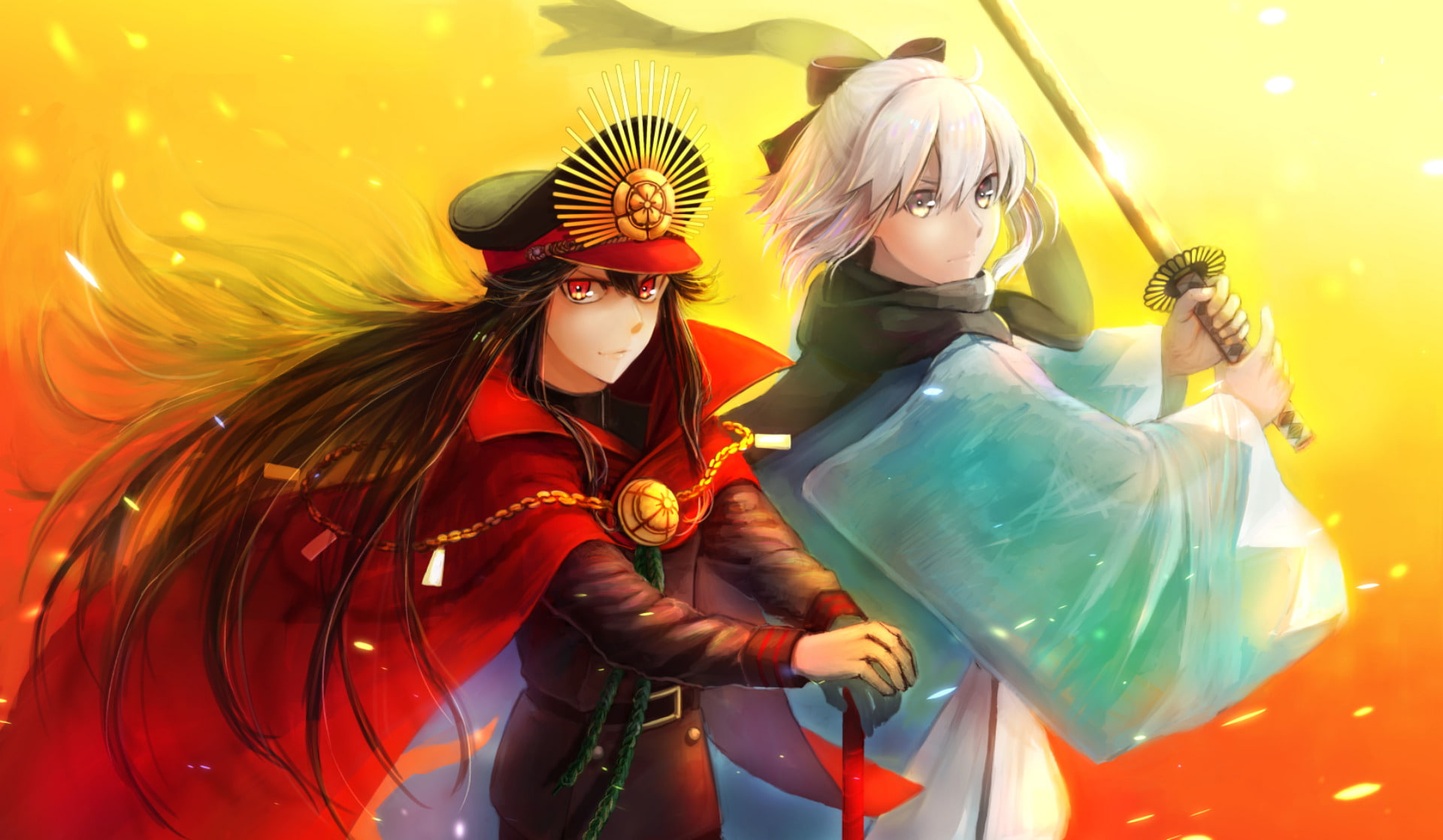Fate Series, Oda Nobunaga (Fate/Grand Order), Okita Sōji, 1080P, Fate/Grand Order, HD Wallpaper
