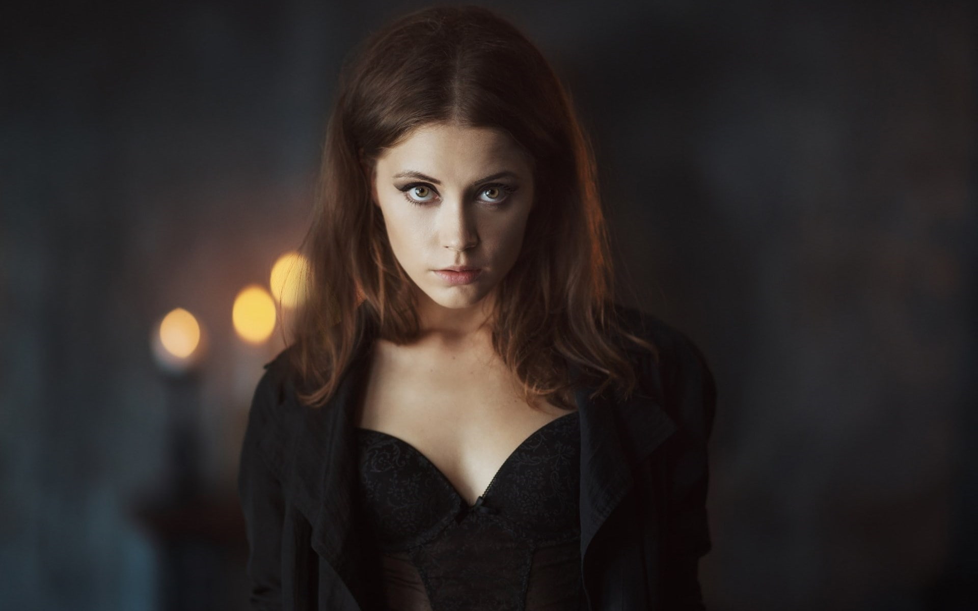 model, 500px, 1080P, Ksenia Kokoreva, Maxim Maksimov, corset, portrait, women, face, HD Wallpaper
