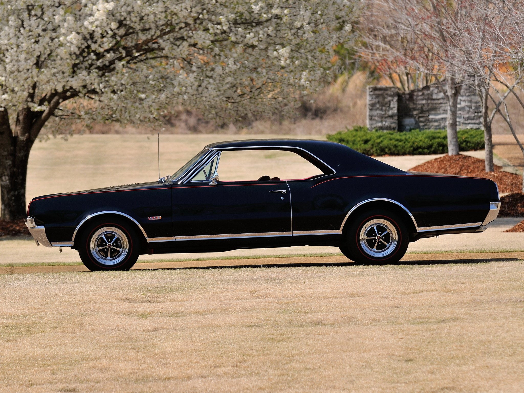 cutlass, classic, holiday, oldsmobile, w30, 442, 3817, muscle, 1080P, 1967, coupe, HD Wallpaper