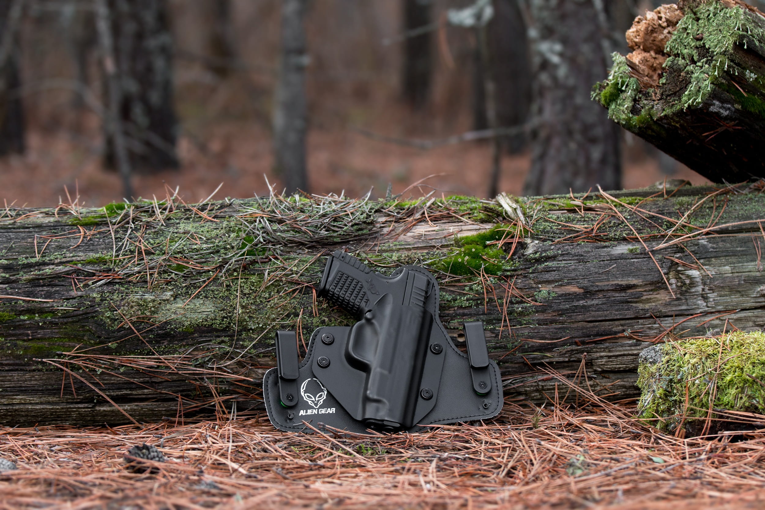 deterioration, luggage, gunslinger, Weapon, close-up, case, land, Pistol, tree trunk, gunfighter, dangerous, crime, focus on foreground, forest, barrel, HD Wallpaper