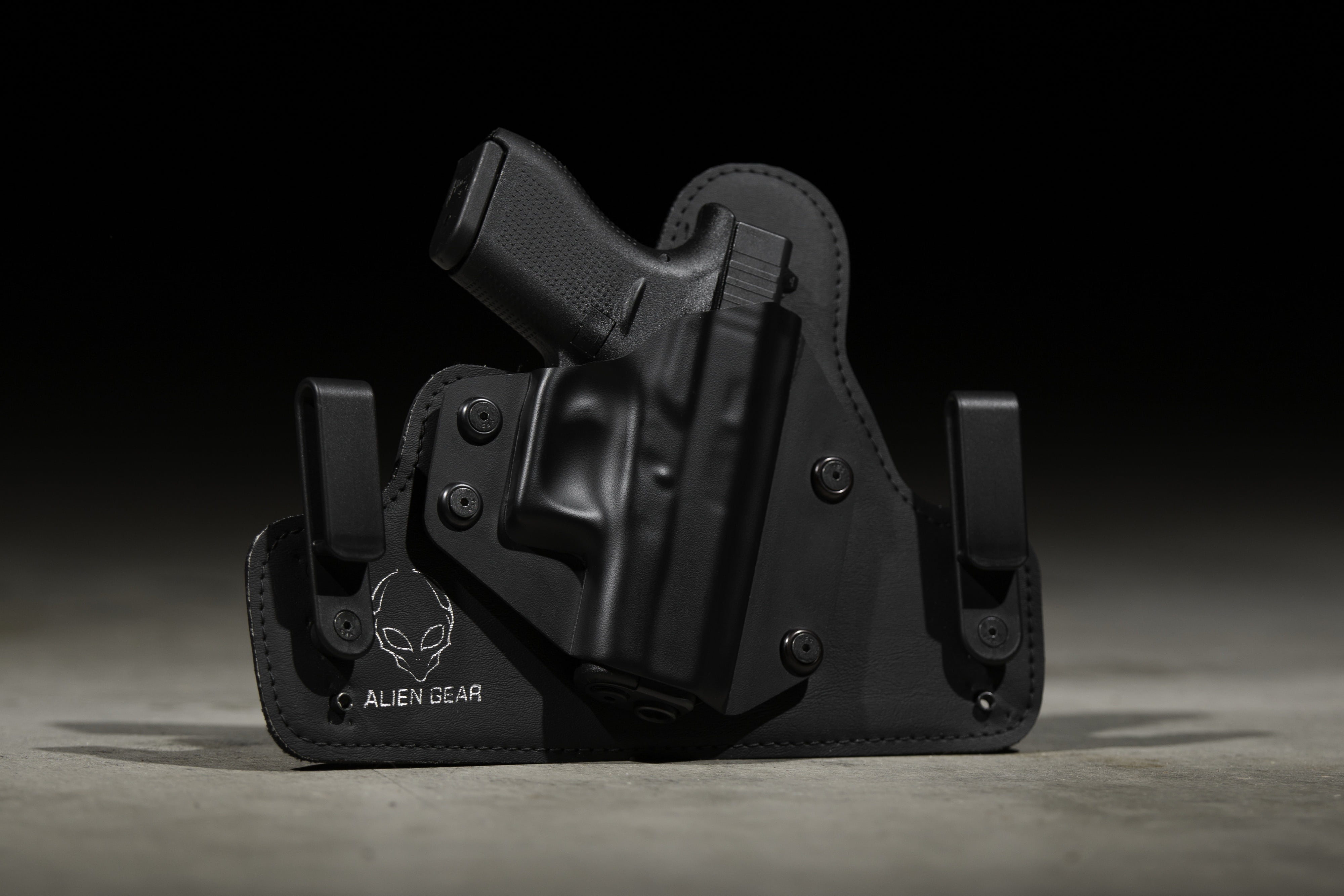 man made object, holster, close-up, 4K, owb, man made, black background, social issues, black color, conceal carry, flooring, studio shot, ccw, gun, iwb, HD Wallpaper