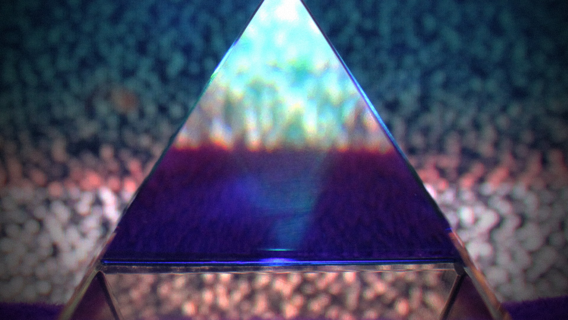 triangle shape, day, Lapfox Trax, reflection, focus on foreground, glass - material, selective focus, no people, multi colored, blue, high angle view, geometric shape, HD Wallpaper