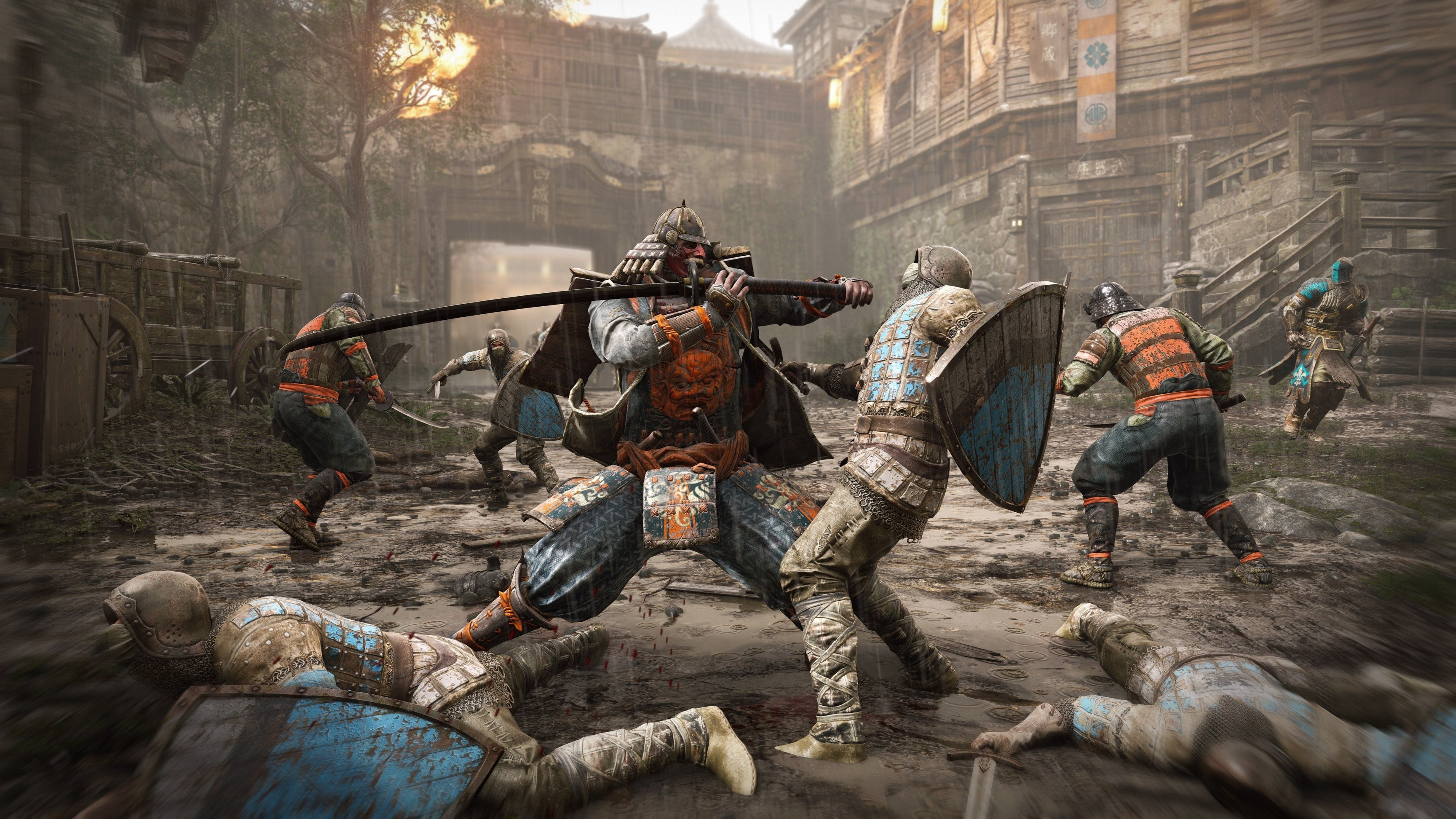 under attack, tanto, 2K, ken, shogun, war, wood, pearls, battle, people, built structure, armor, building exterior, outdoors, attack, group of people, HD Wallpaper