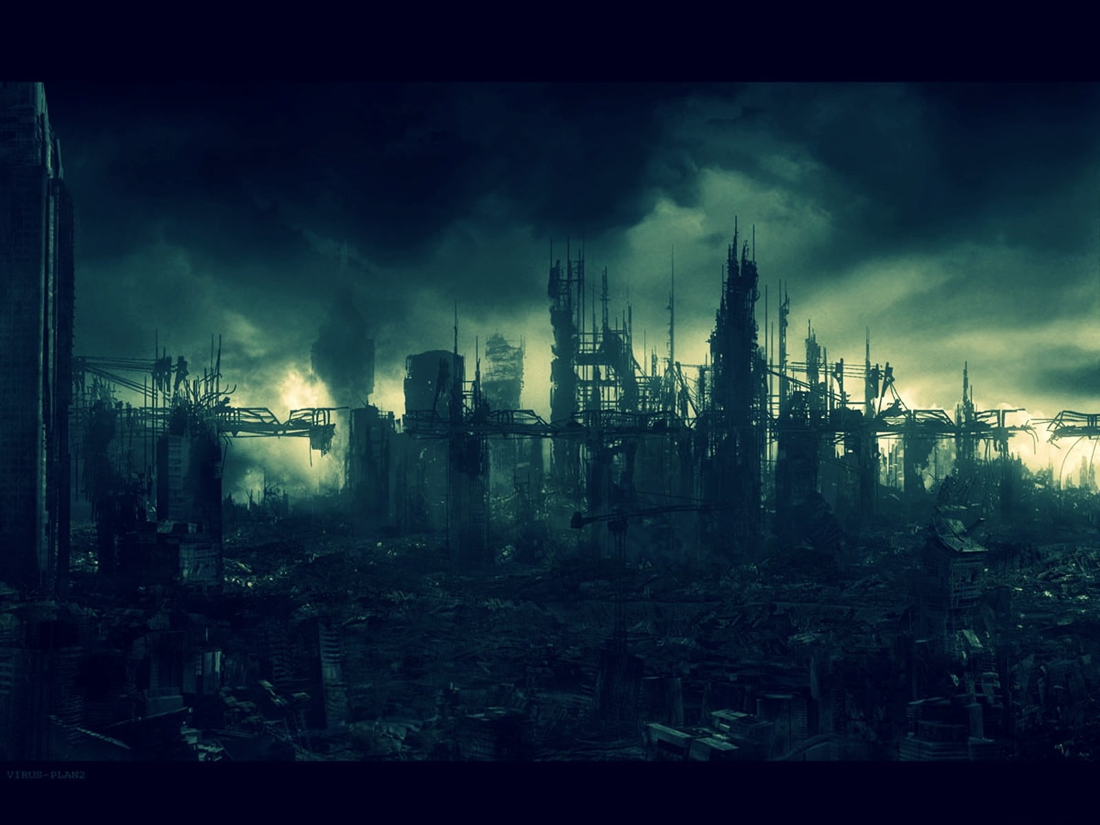dusk, environment, fear, no people, outdoors, spooky, city, ruined, architecture, auto post production filter, 720P, cityscape, religion, built structure, HD Wallpaper