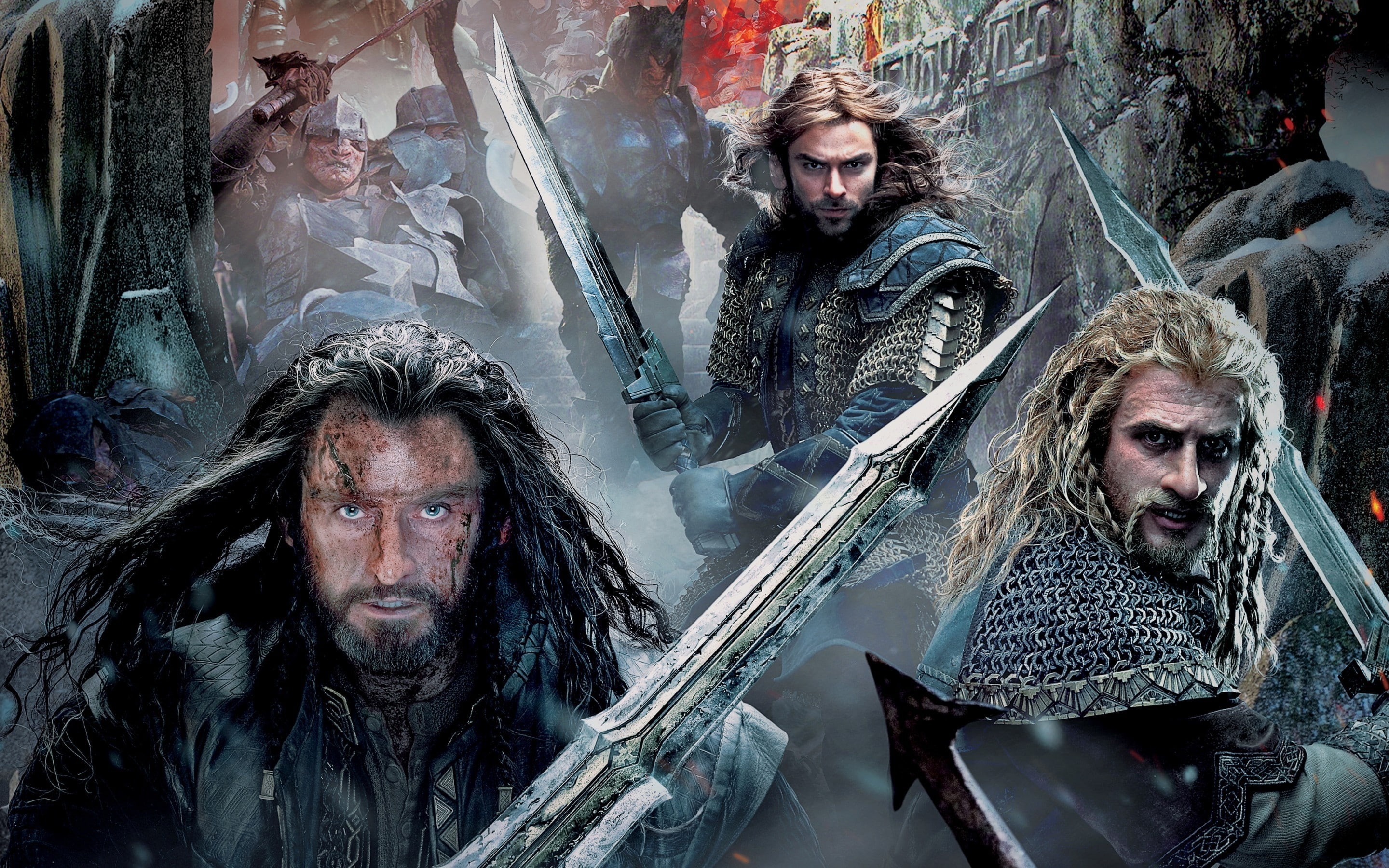 poster, 2K, battle of the five armies, five, hobbit, battle, armies, the hobbit, HD Wallpaper