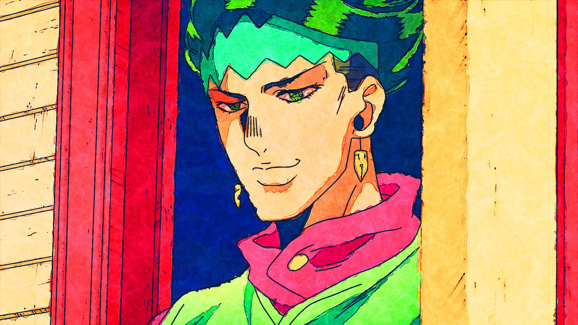 Rohan Kishibe, 1080P, Anime, Jojos Bizarre Adventure, HD Wallpaper