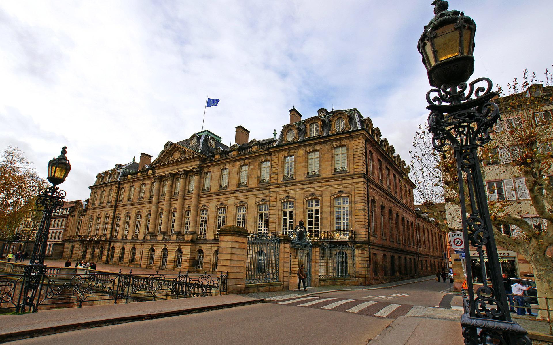 1920x1200, world, building, rohan, 1080P, the rohan palace, palace, concrete, europe, strasbourg, beige, france, HD Wallpaper