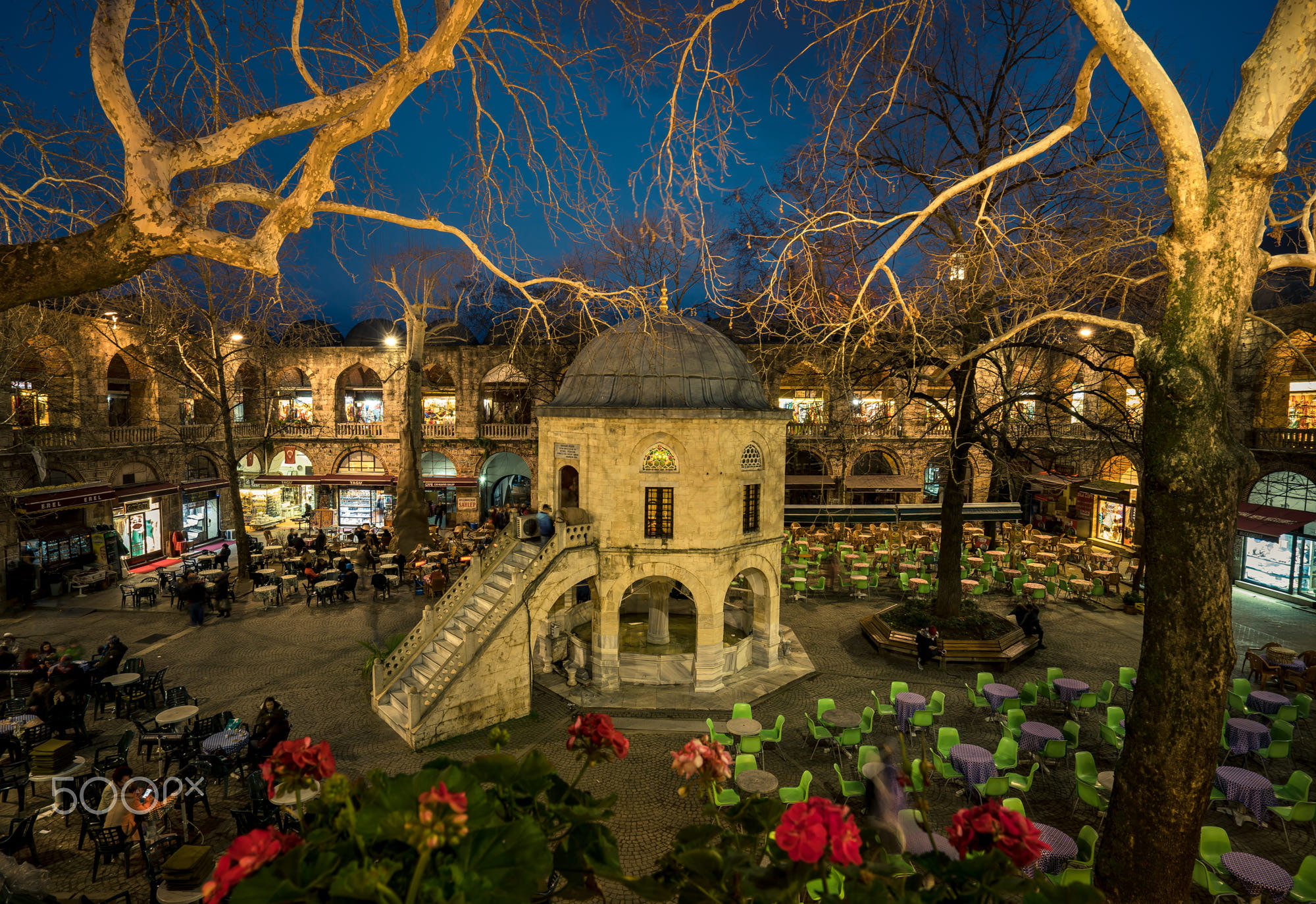 travellers, flower, blue, arda, turkish, hour, 1080P, city, lights, wbpa, kozahan, turkey, bursa, erlik, architecture, HD Wallpaper