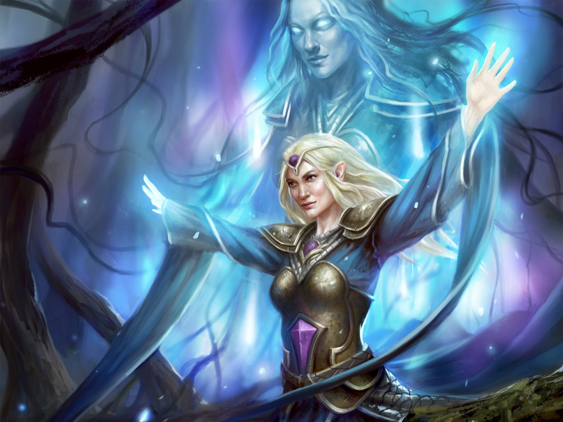 Guardians, elves, games, middle, Girls, rings, Magic, 1080P, elf, lotr, lord, Earth, fantasy, Galadriel, of, HD Wallpaper