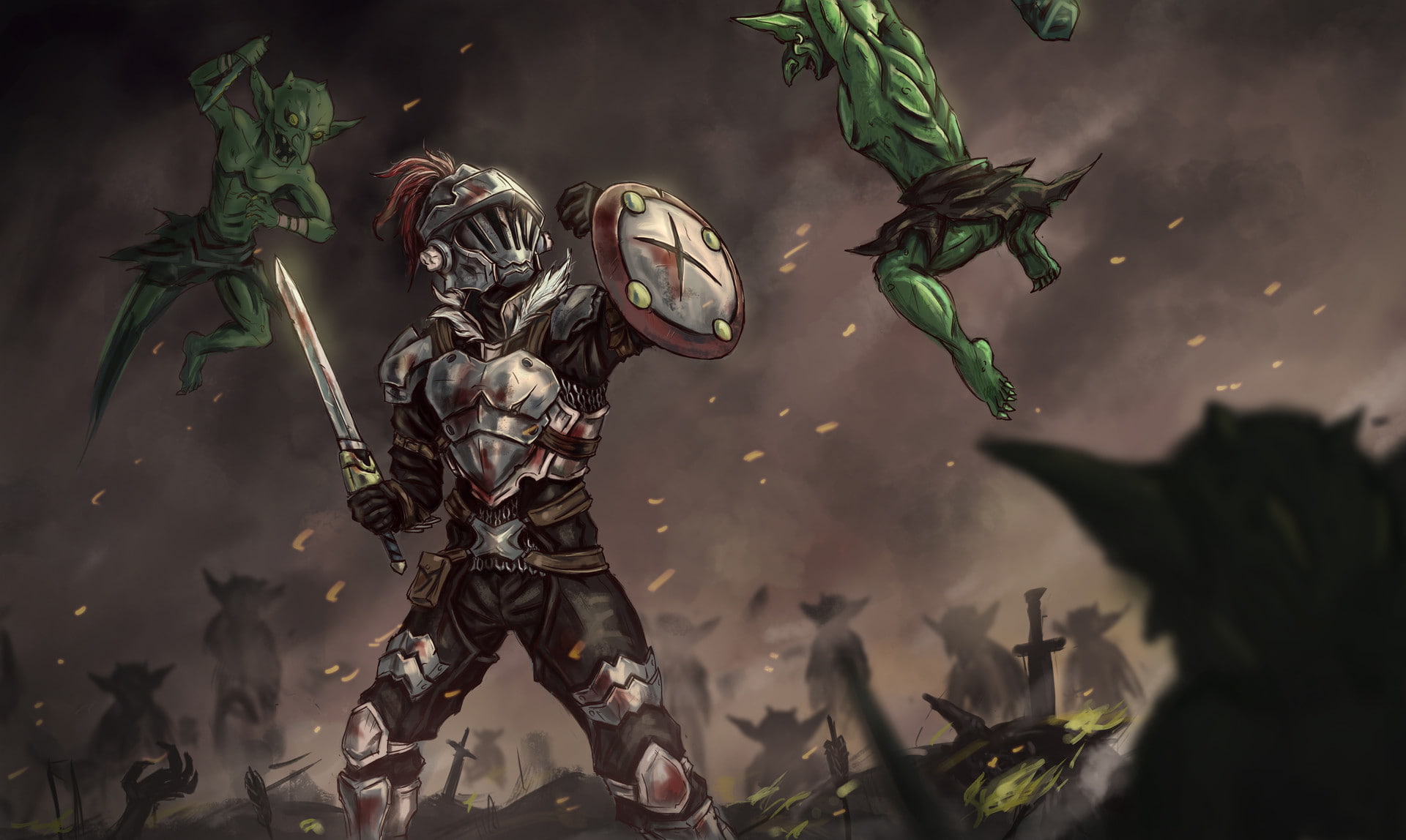 1080P, Goblin Slayer, Anime, HD Wallpaper