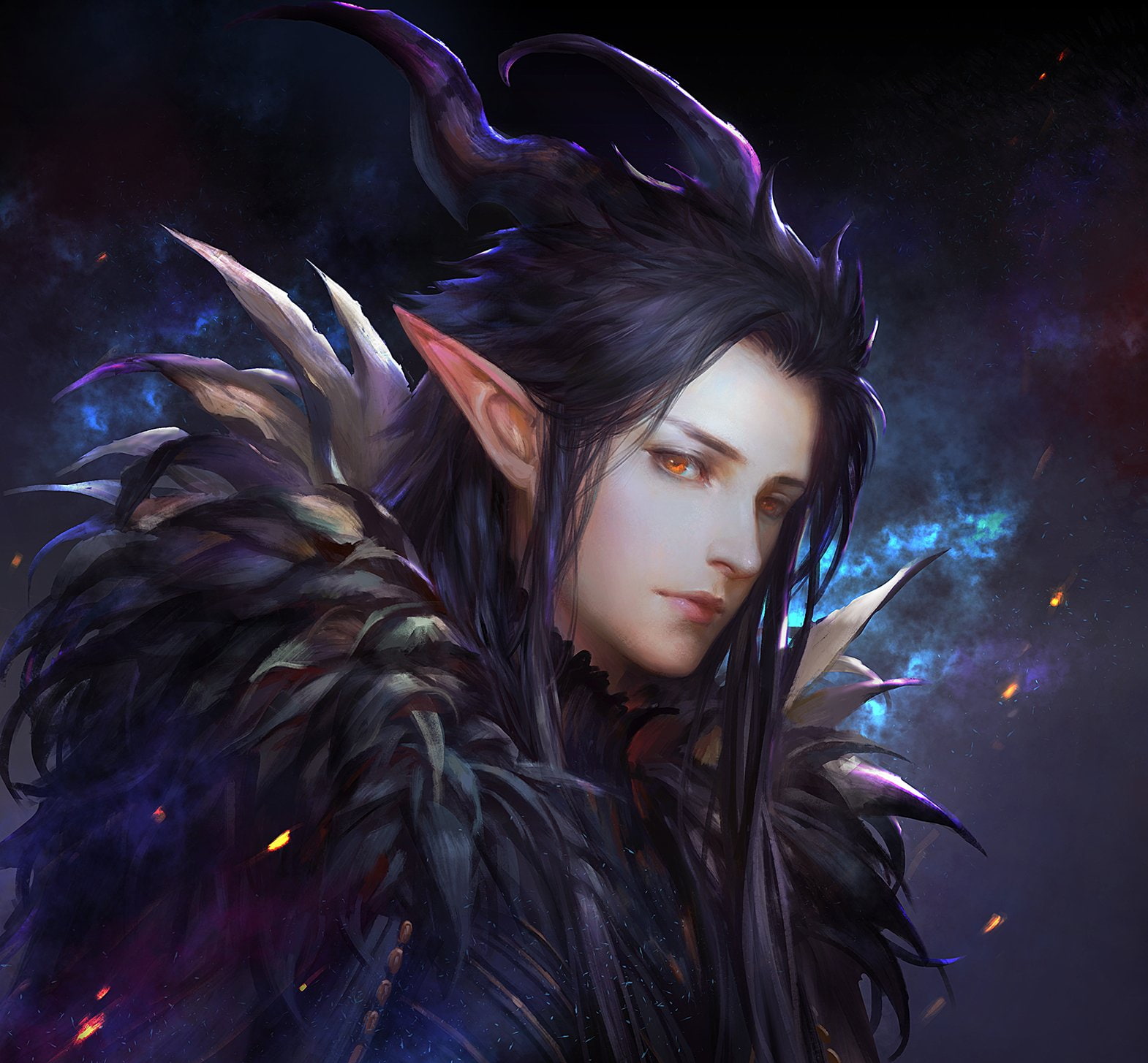 anime, Pointy, ears, 720P, Male, elf, fantasy, HD Wallpaper
