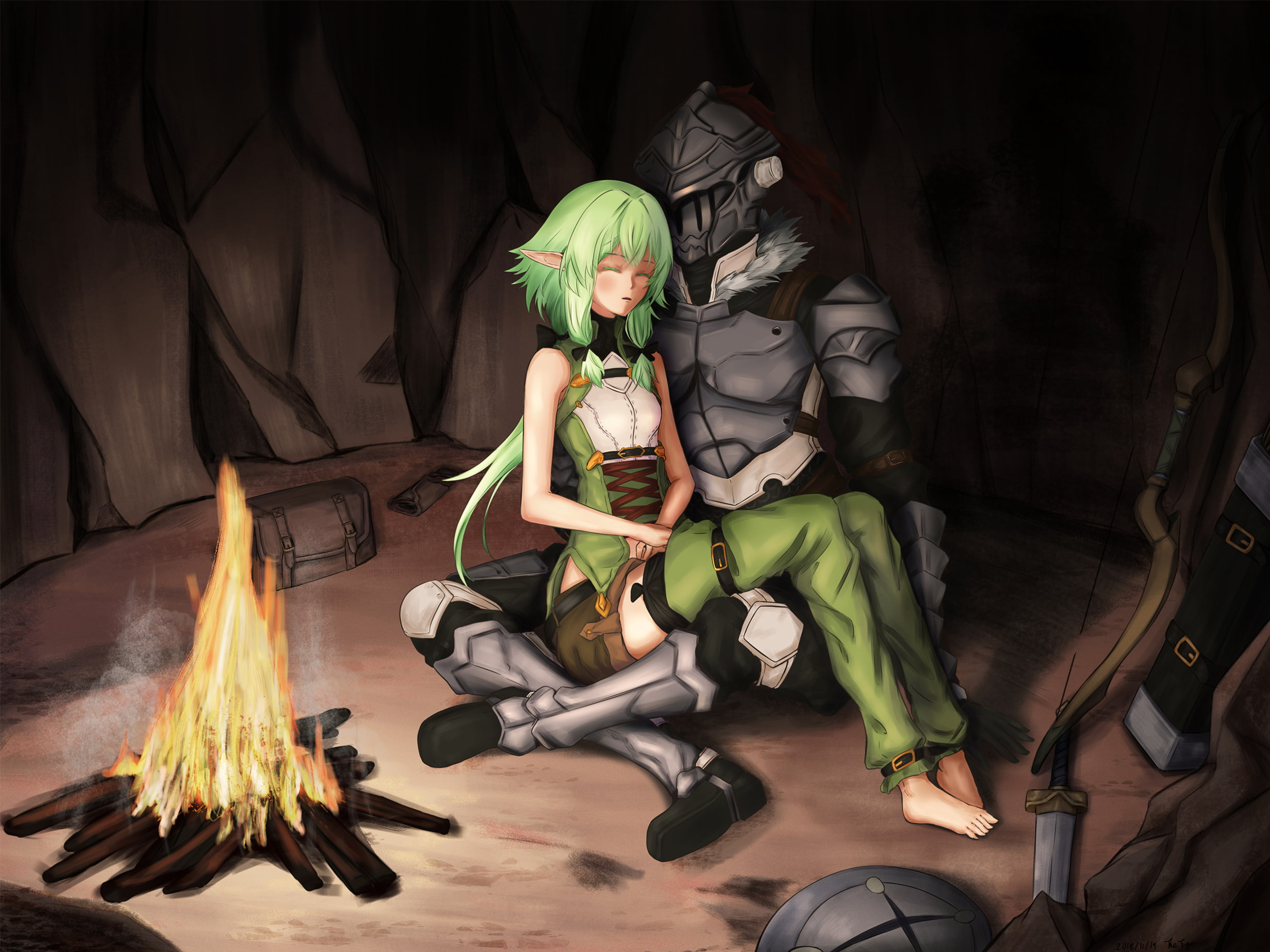 Goblin Slayer, 1080P, Anime, Yousei Yunde, HD Wallpaper