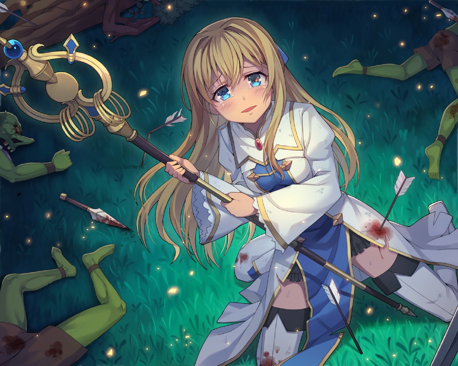 Priestess (Goblin Slayer), Goblin Slayer, Anime, 1080P, HD Wallpaper