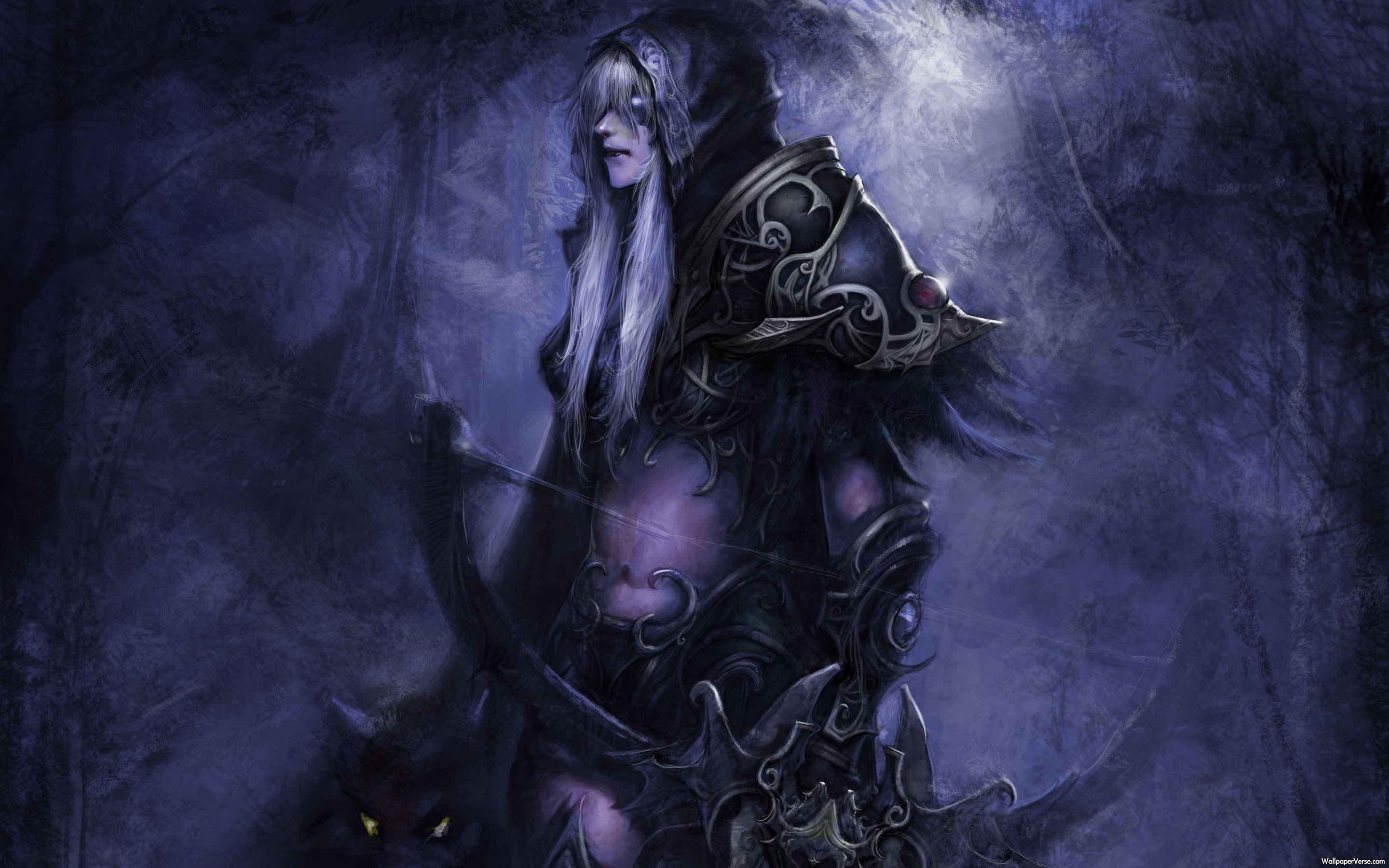 cemetery, 2K, human representation, religion, adult, architecture, male likeness, spooky, indoors, horror, bows elves elven ears night elves blonde, smoke - physical structure, HD Wallpaper