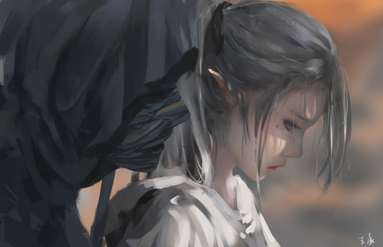 WLOP, elves, fantasy art, 720P, HD Wallpaper