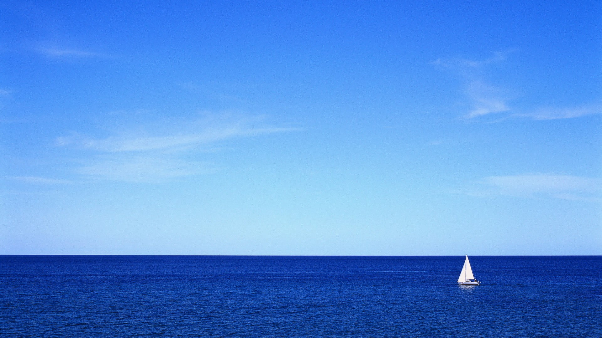 water, nature, copy space, urban skyline, sailboat, sailing ship, white, outdoors, nautical vessel, horizon, ship, travel, mode of transportation, yachting, HD Wallpaper