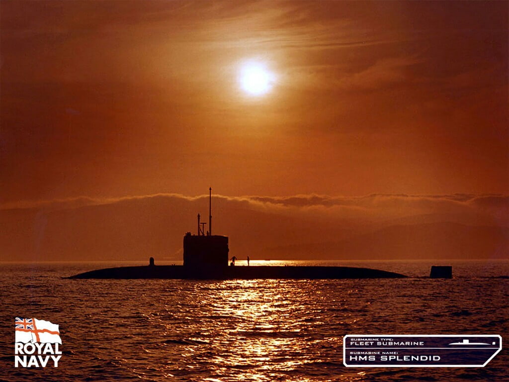 submarine, HMS Splendid, 480P, Royal Navy, military, nuclear submarines, HD Wallpaper