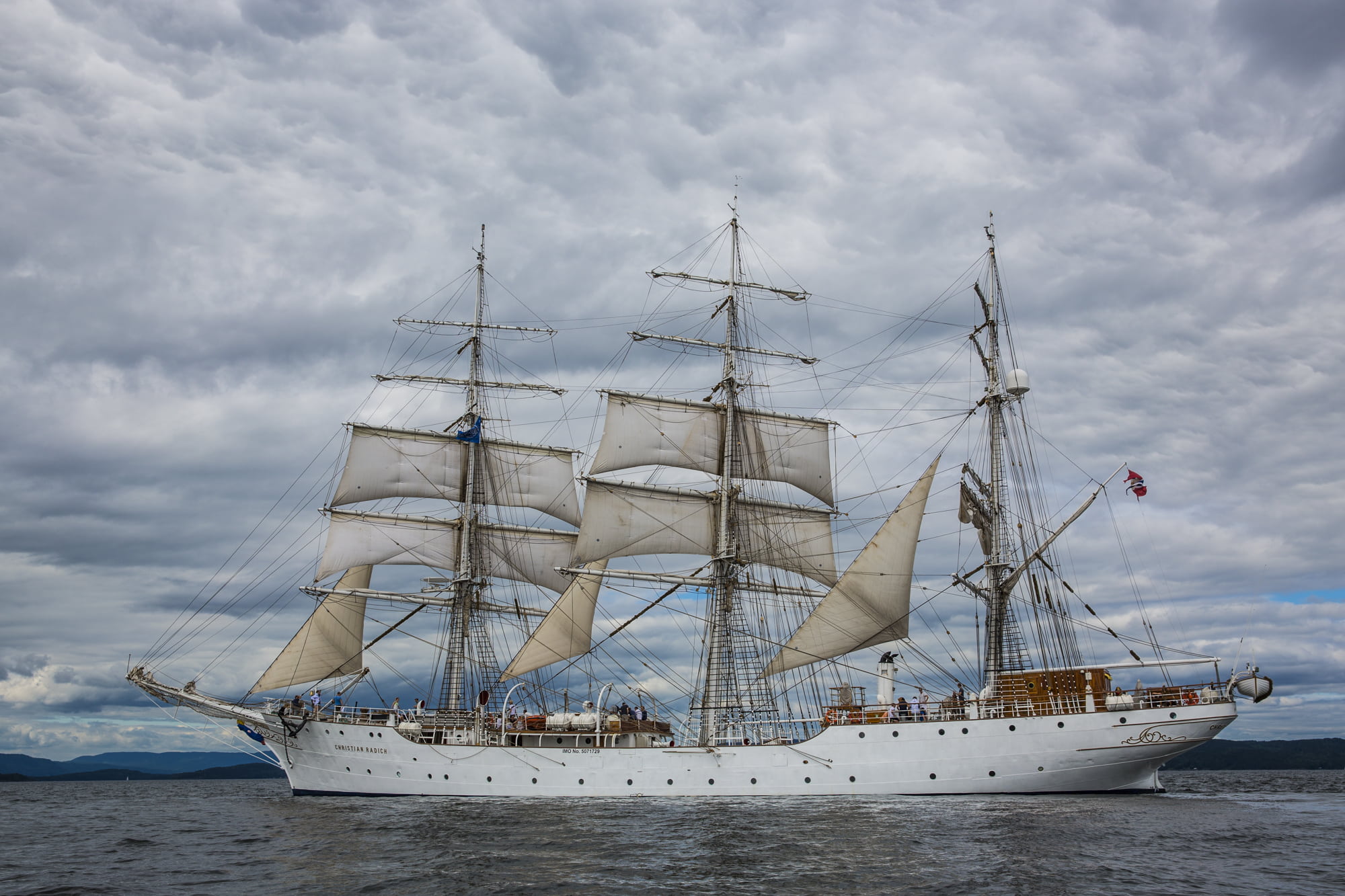 nautical vessel, 1080P, passenger craft, mode of transportation, sky, adventure, sea, transportation, sailing, pole, mode of transport, tall ship, clouds, HD Wallpaper