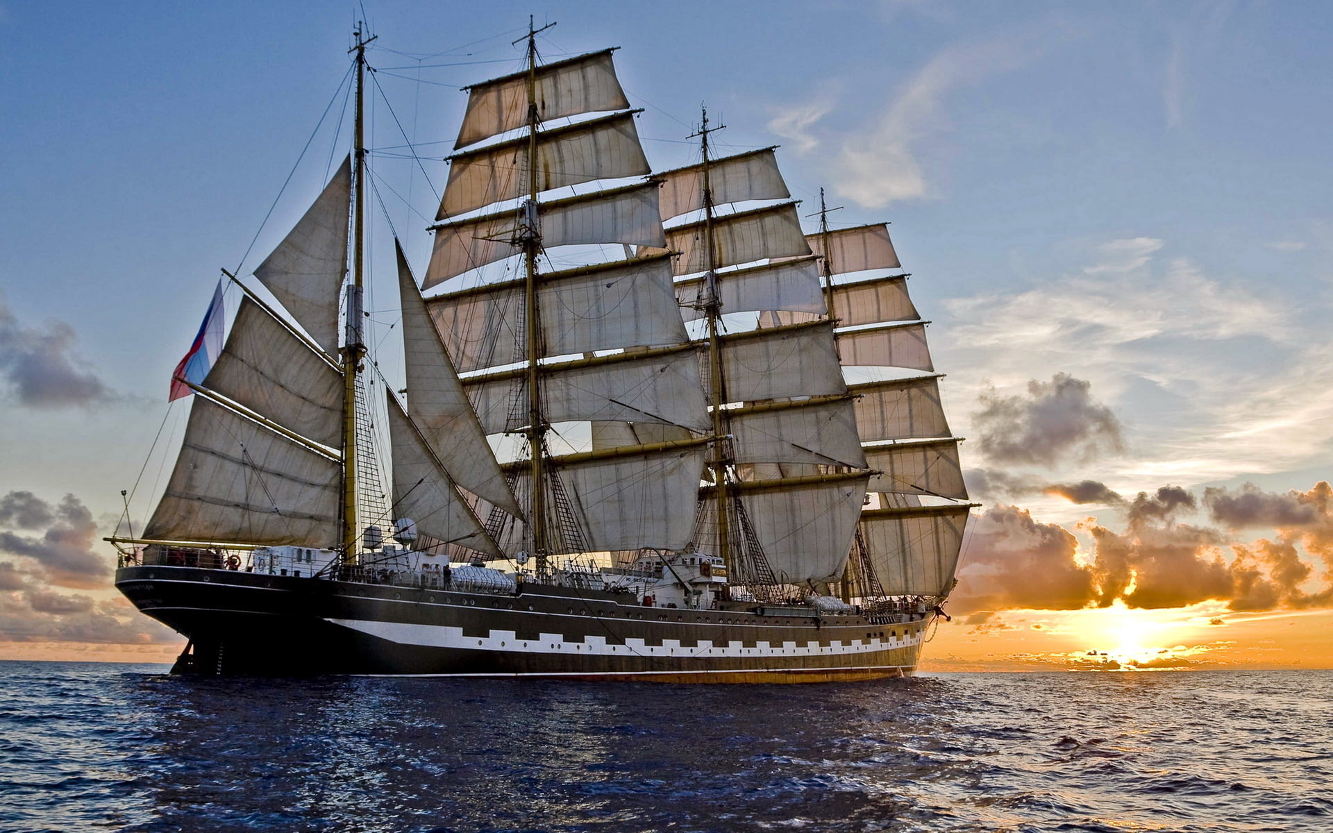 1080P, outdoors, warship, cloud - sky, nautical Vessel, brown, journey, cruise, travel Destinations, tourism, summer, mode of Transport, passenger Ship, HD Wallpaper