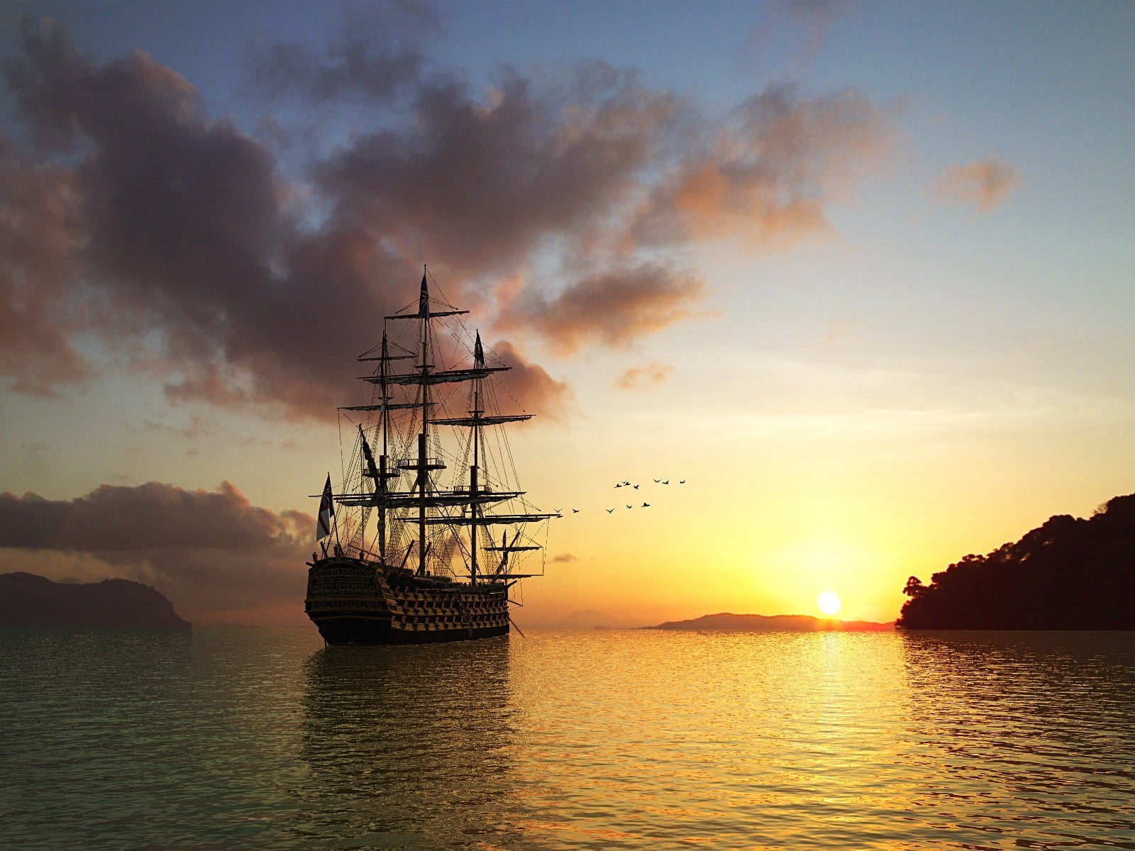 body, sky, water, sail, 720P, sailboat, cultures, travel Destinations, history, tourism, mast, nature, dusk, outdoors, people Traveling, sailing Ship, HD Wallpaper