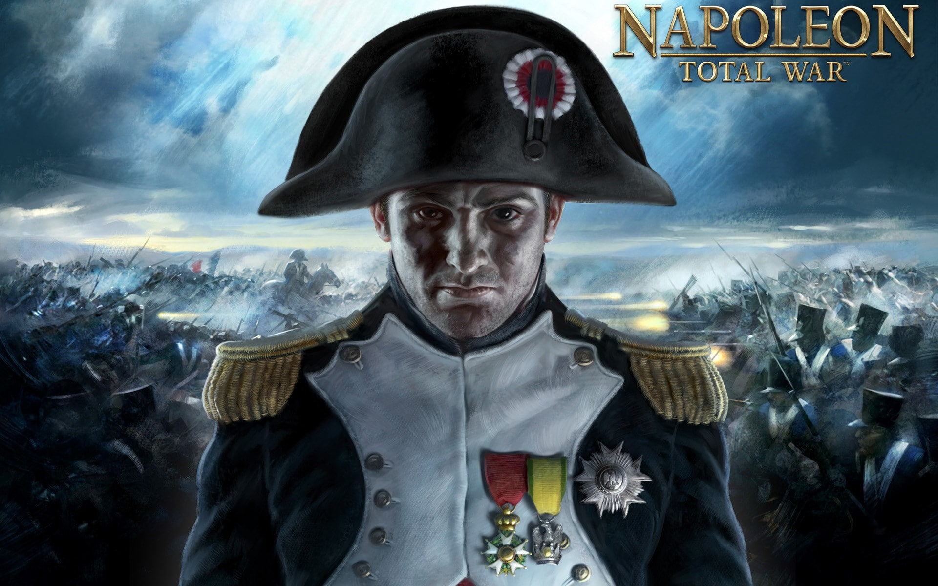 waist up, one person, front view, portrait, aggression, cloud - sky, headshot, digital composite, day, men, hat, 1080P, Total War: Napoleon, clothing, HD Wallpaper